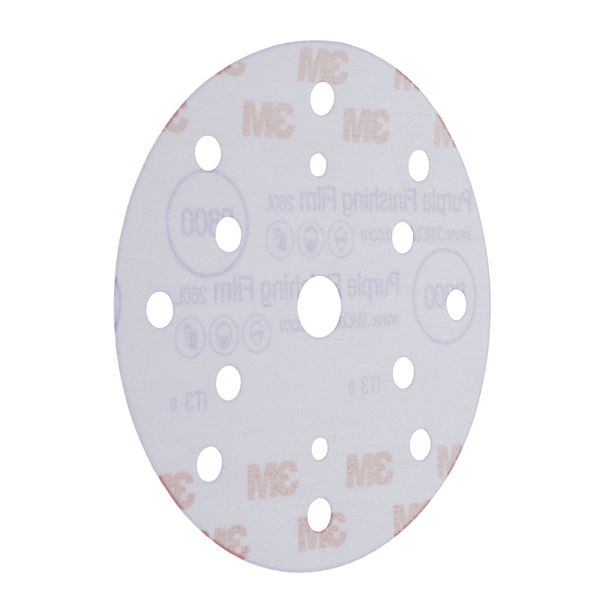 3M™ Hookit™ Disco abrasivo de acabado 260L, 150 mm, 15 agujeros, P800, 51155