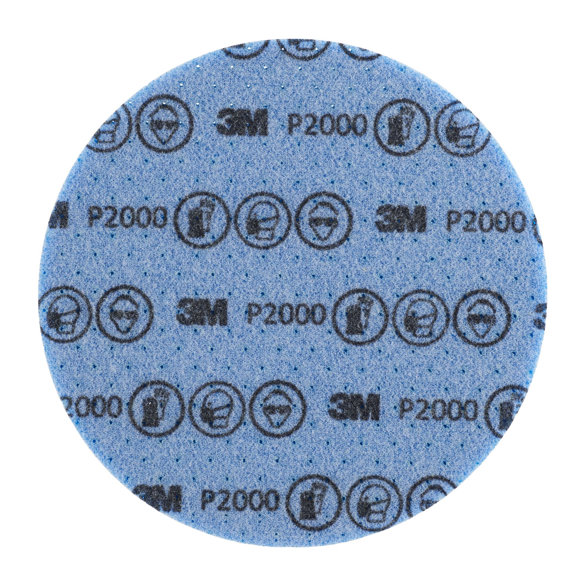 3M™ Hookit™ Disco abrasivo flexible de espuma, 150 mm, P2000, 33544