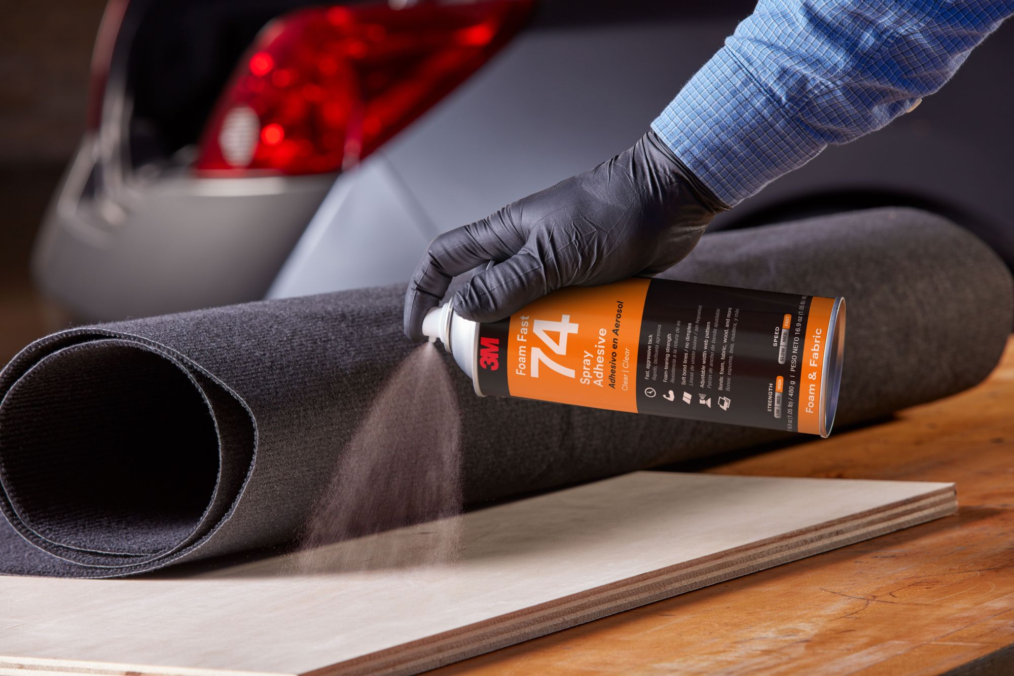 3M™ Adhesivo en spray para espumas 74 Naranja, 500 ml