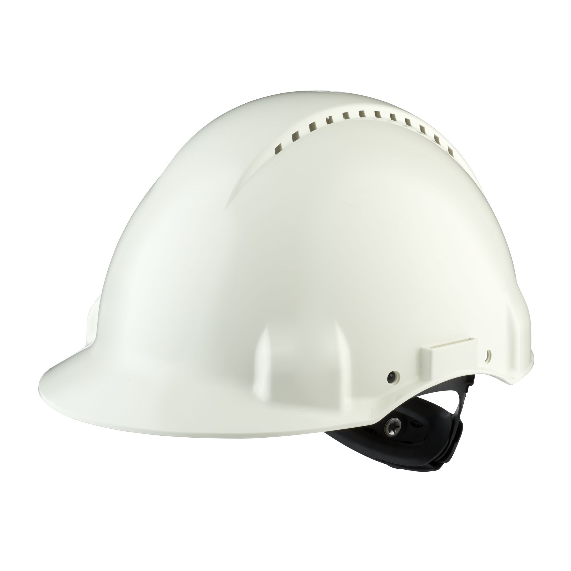 3M™ Casco, Uvicator, con arnés de ruleta, ventilado y banda antisudor de plástico, blanco, G3000NUV-VI