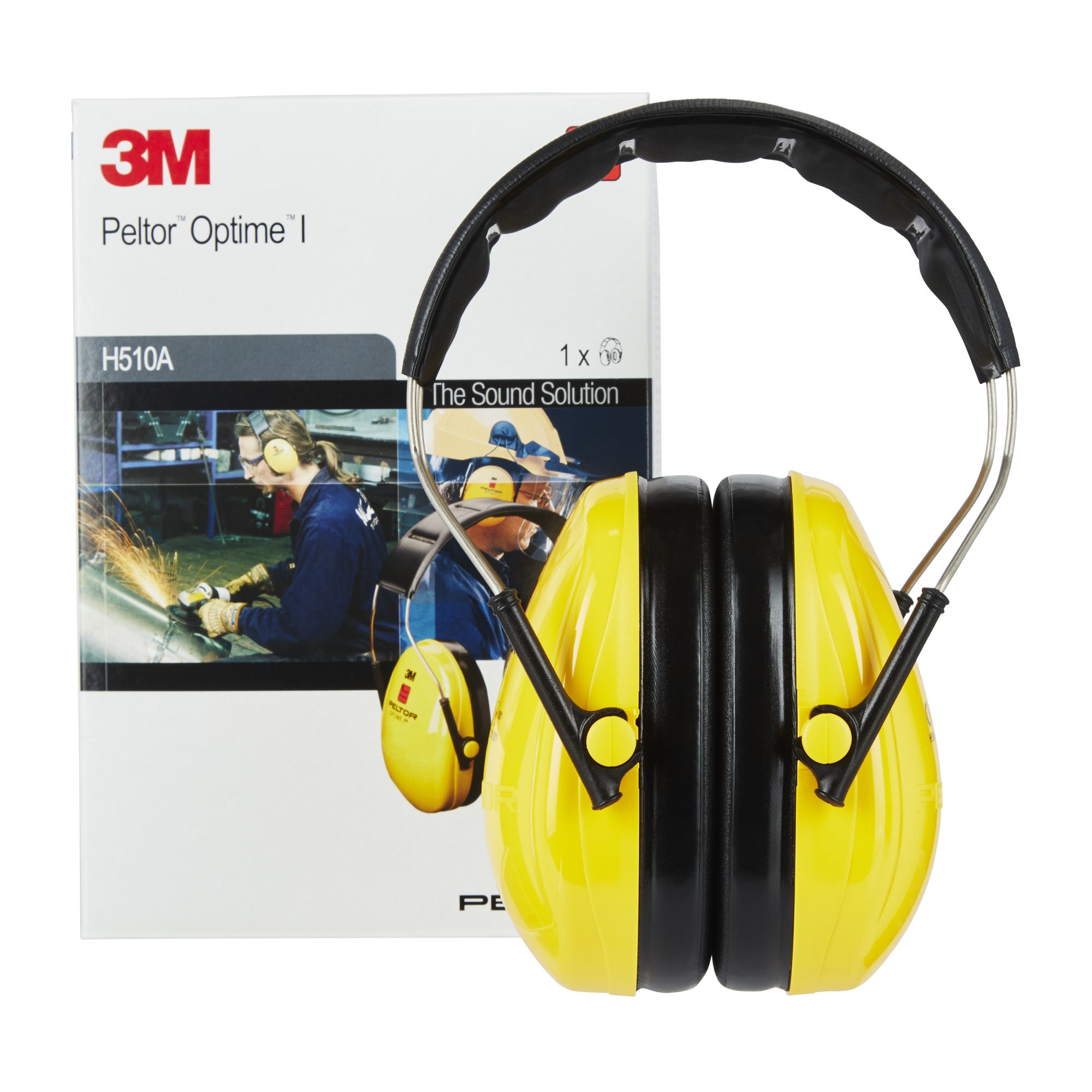 3M™ PELTOR™ Optime™ I Orejeras, 27 dB, amarillo, diadema, H510A-401-GU