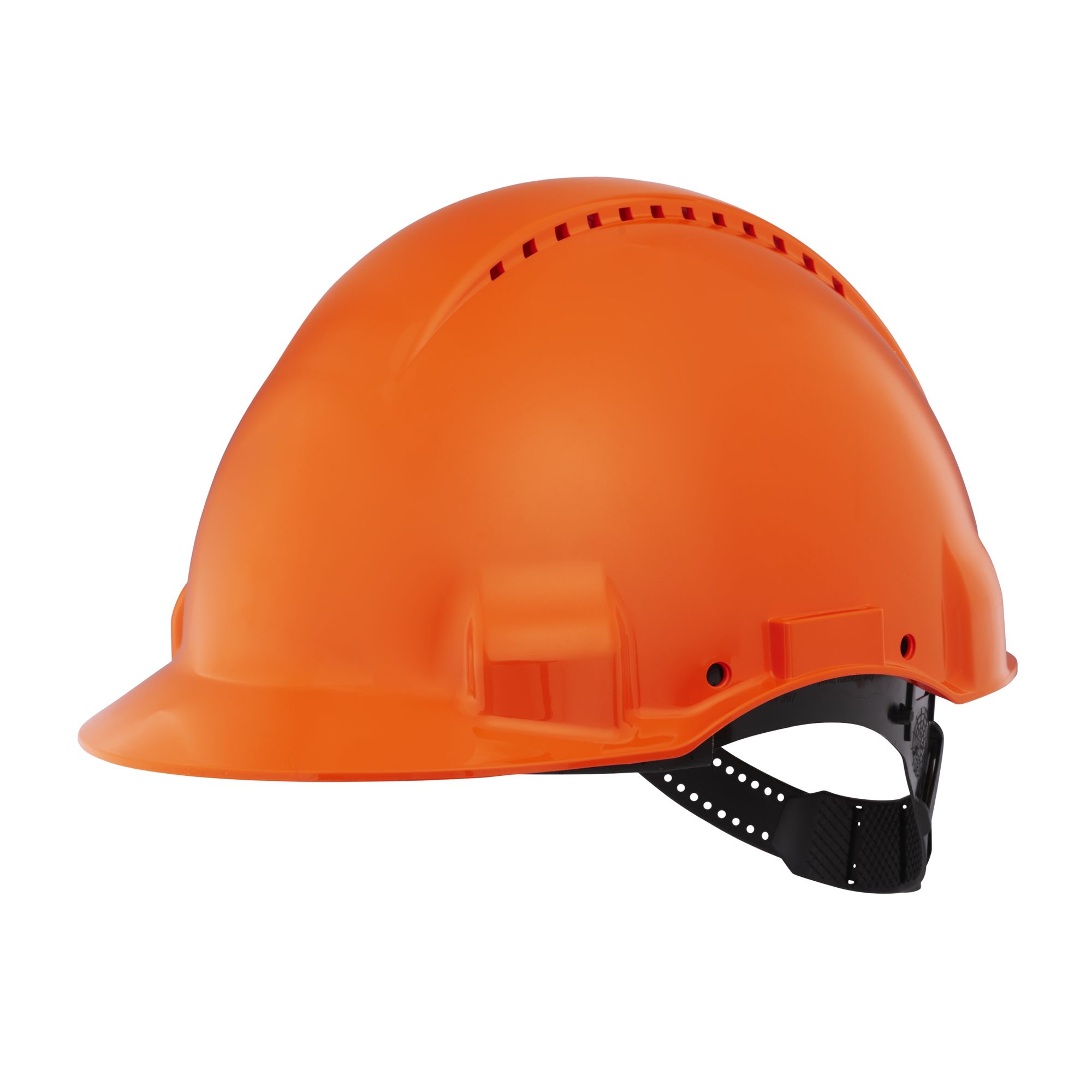 3M™ Casco, Uvicator, con pasador, ventilado y banda antisudor de plástico, naranja, G3000CUV-OR