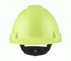 3M™ Casco, Uvicator, con arnés de ruleta, ventilado y banda antisudor de plástico, portalámparas, de alta visibilidad, G3000NUV-10-GB