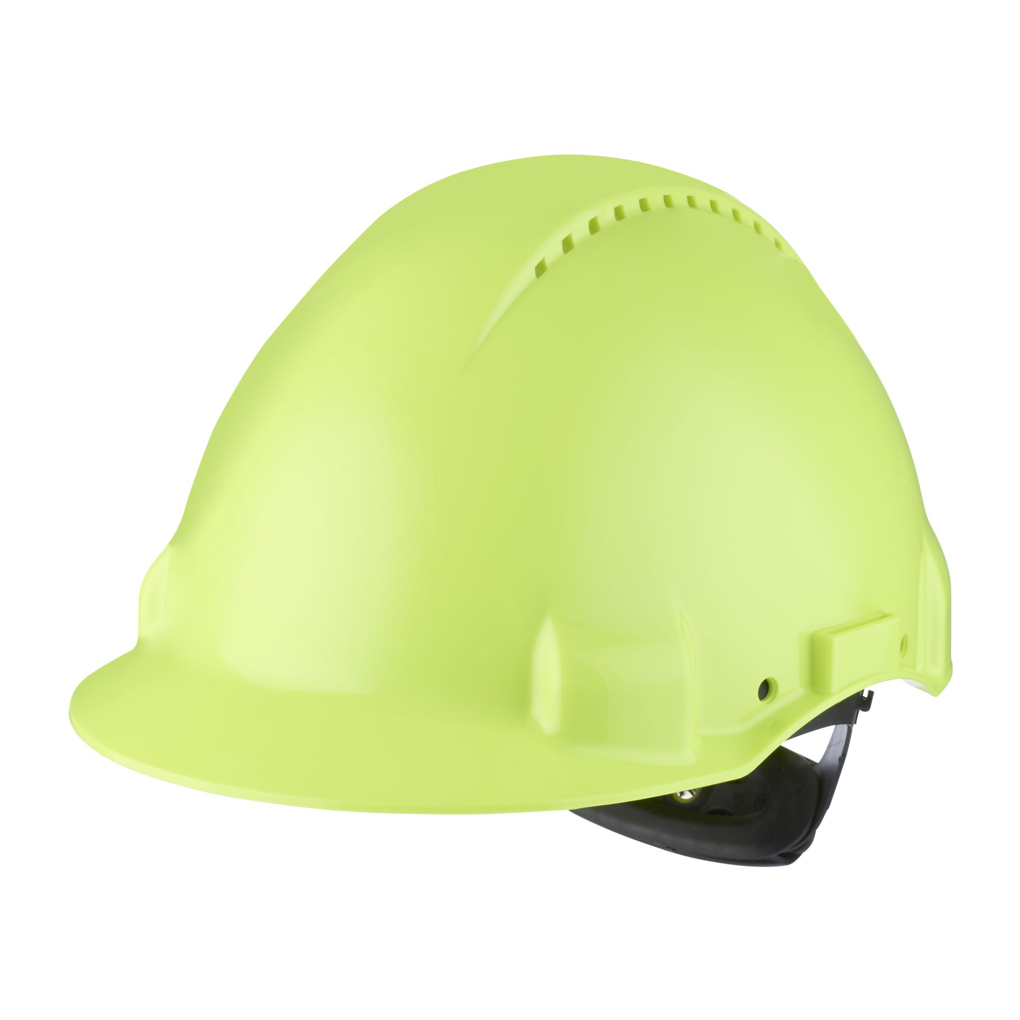 3M™ Casco, Uvicator, con arnés de ruleta, ventilado y banda antisudor de plástico, portalámparas, de alta visibilidad, G3000NUV-10-GB