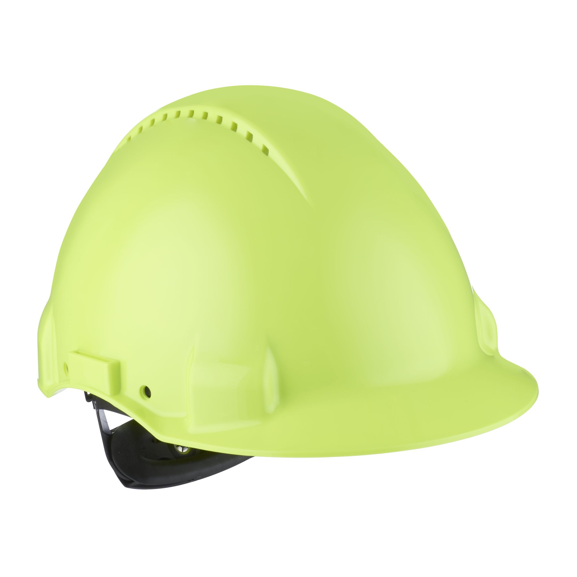 3M™ Casco, Uvicator, con arnés de ruleta, ventilado y banda antisudor de plástico, portalámparas, de alta visibilidad, G3000NUV-10-GB