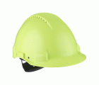 3M™ Casco, Uvicator, con arnés de ruleta, ventilado y banda antisudor de plástico, portalámparas, de alta visibilidad, G3000NUV-10-GB