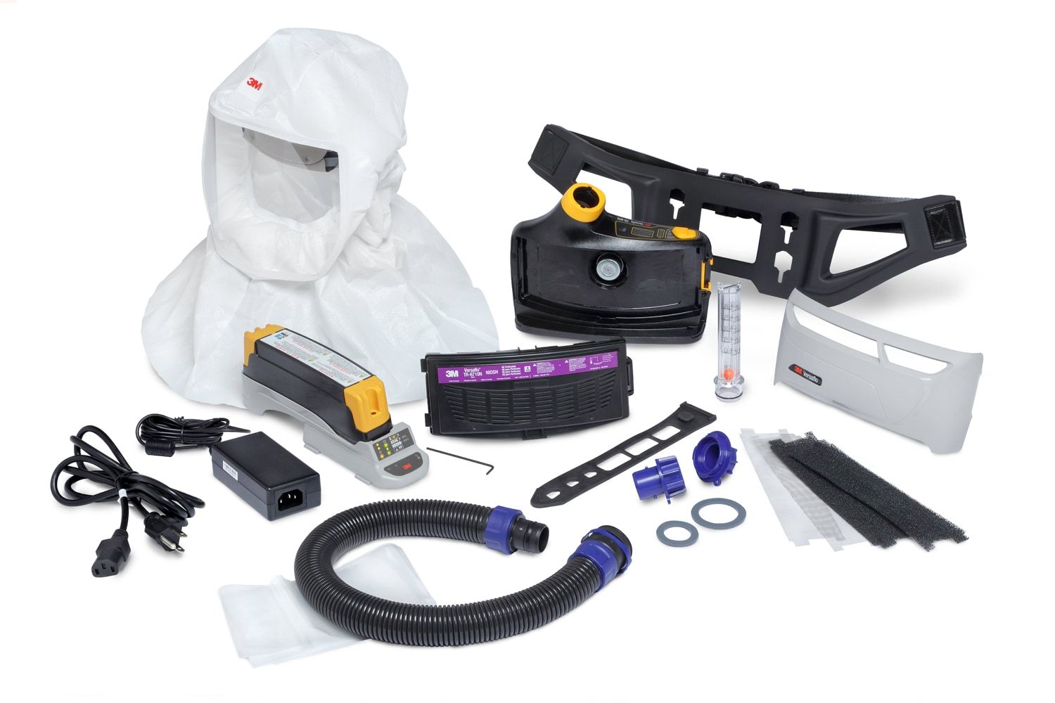 3M™ Versaflo™ Kit fácil de limpiar de equipo de respiración motorizado de seguridad intrínseca TR-800E ECK