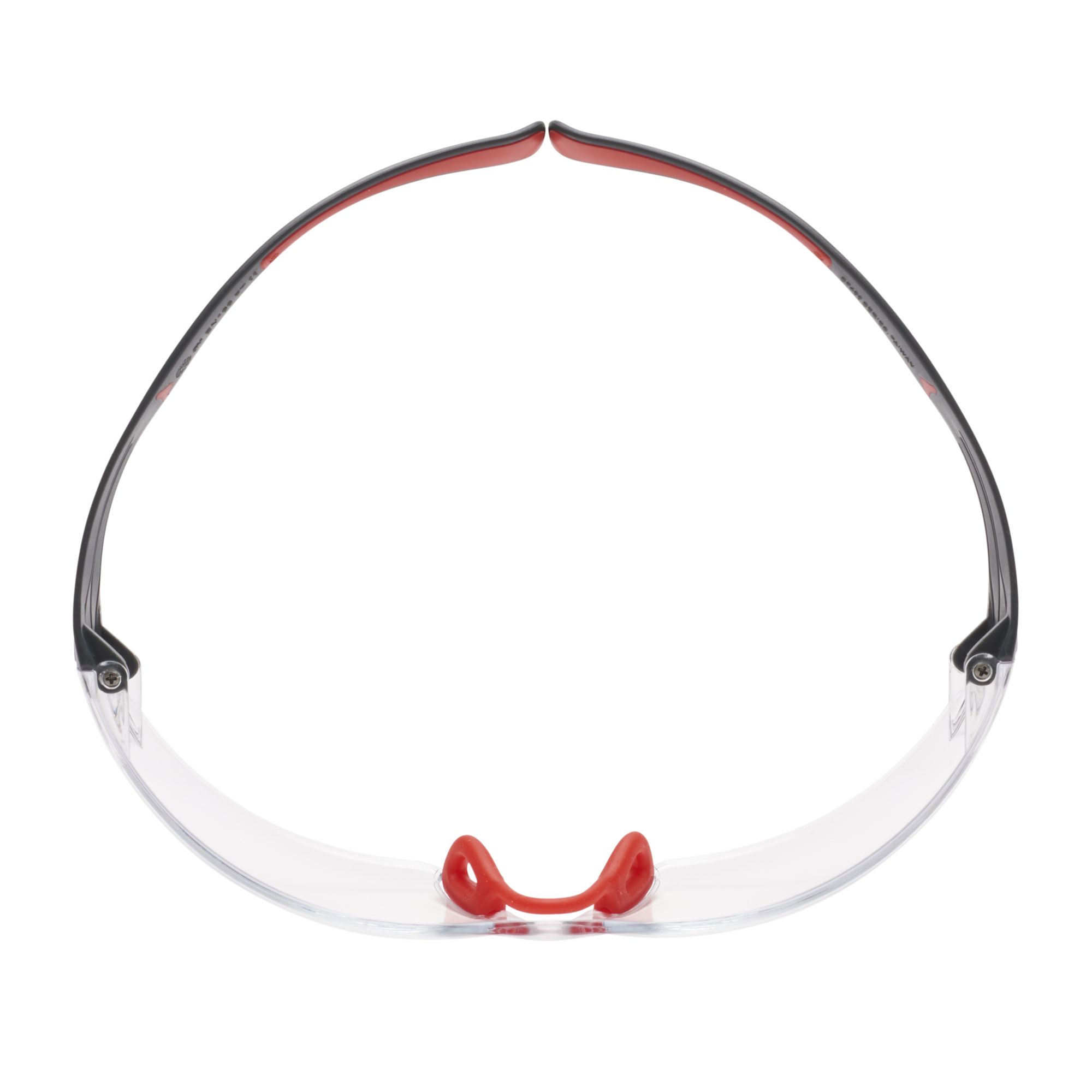 3M™ SecureFit™ 400 Gafas de seguridad, montura rojo/gris, recubrimiento antiempañante/antirrayaduras Scotchgard™ (K y N), lente incolora, SF401SGAF-RED-EU, 20/caja