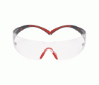 3M™ SecureFit™ 400 Gafas de seguridad, montura rojo/gris, recubrimiento antiempañante/antirrayaduras Scotchgard™ (K y N), lente incolora, SF401SGAF-RED-EU, 20/caja