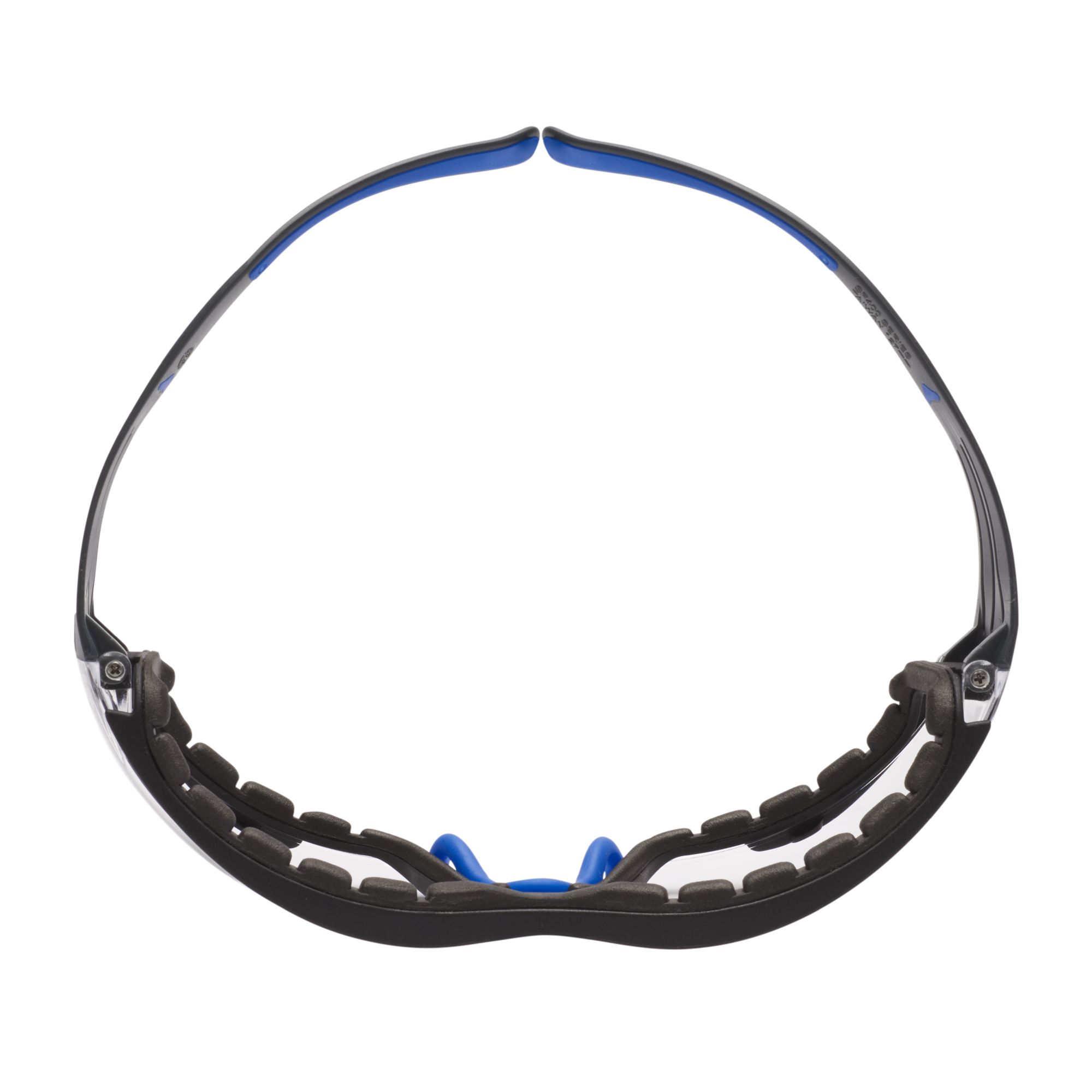 3M™ SecureFit™ 400 Gafas de seguridad, montura azul/gris, espuma, recubrimiento antiempañante/antirrayaduras Scotchgard™ (K y N), lente incolora, SF401SGAF-BLU-F-EU, 20/caja