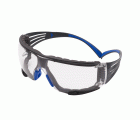 3M™ SecureFit™ 400 Gafas de seguridad, montura azul/gris, espuma, recubrimiento antiempañante/antirrayaduras Scotchgard™ (K y N), lente incolora, SF401SGAF-BLU-F-EU, 20/caja