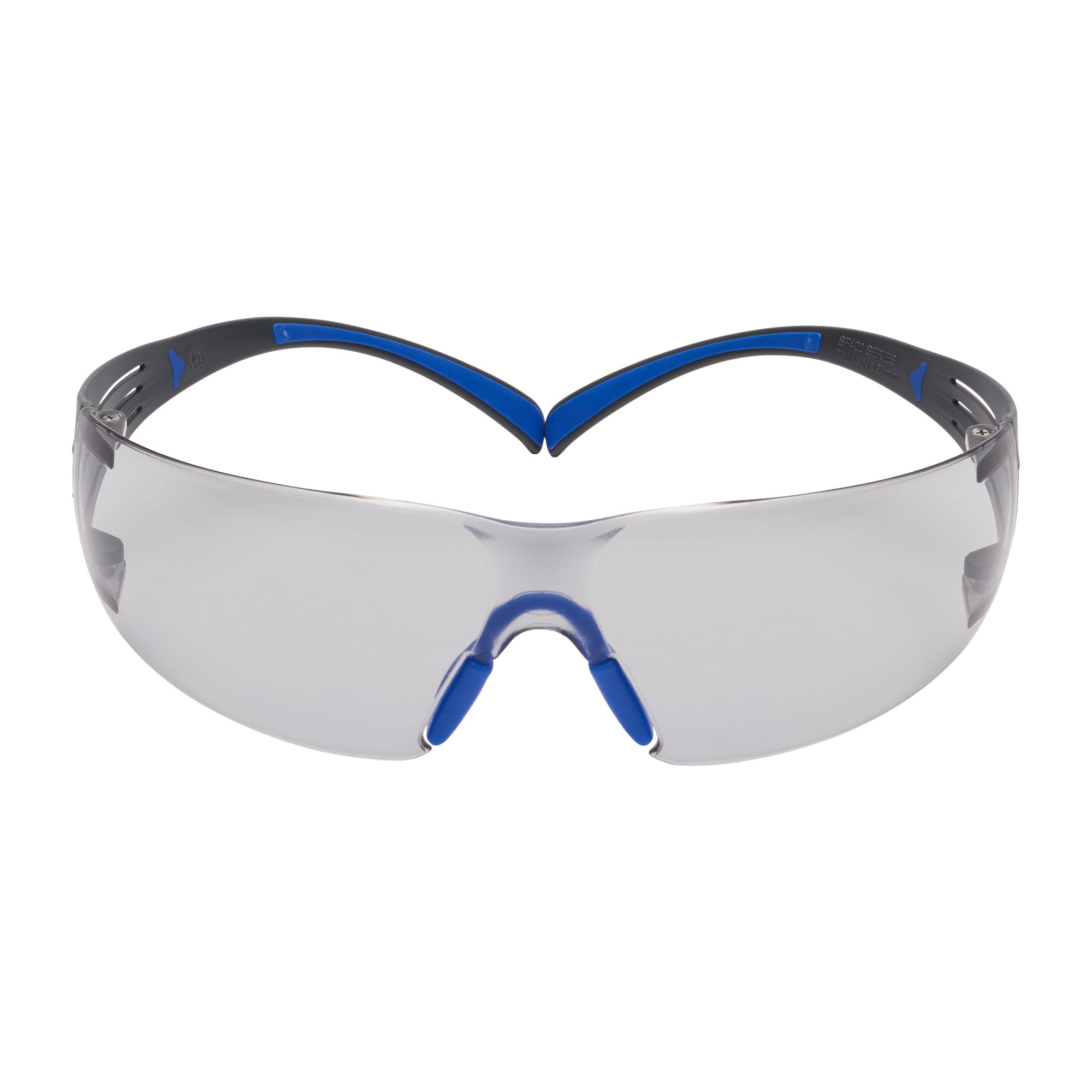 3M™ SecureFit™ 400 Gafas de seguridad, montura azul/gris, recubrimiento antiempañante/antirrayaduras Scotchgard™ (K y N), lente gris para interior/exterior, SF407SGAF-BLU-EU, 20/caja