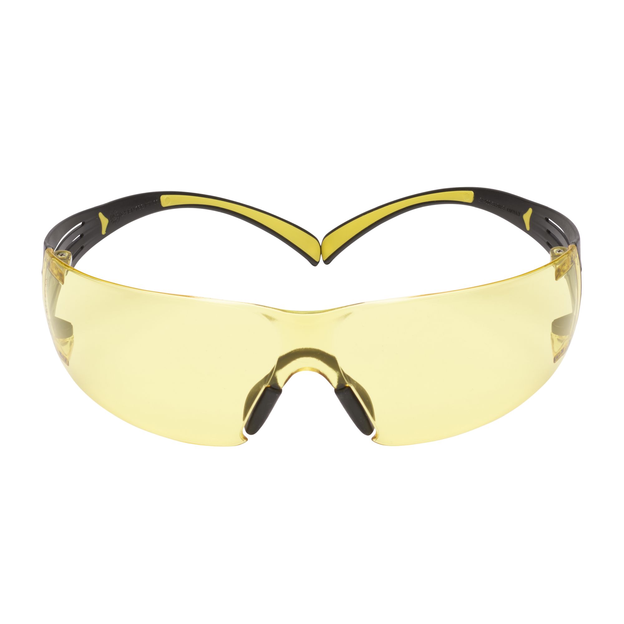 3M™ SecureFit™ 400 Gafas de seguridad, montura amarillo/negro, recubrimiento antiempañante/antirrayaduras Scotchgard™ (K y N), lente ámbar, SF403SGAF-YEL-EU, 20/caja