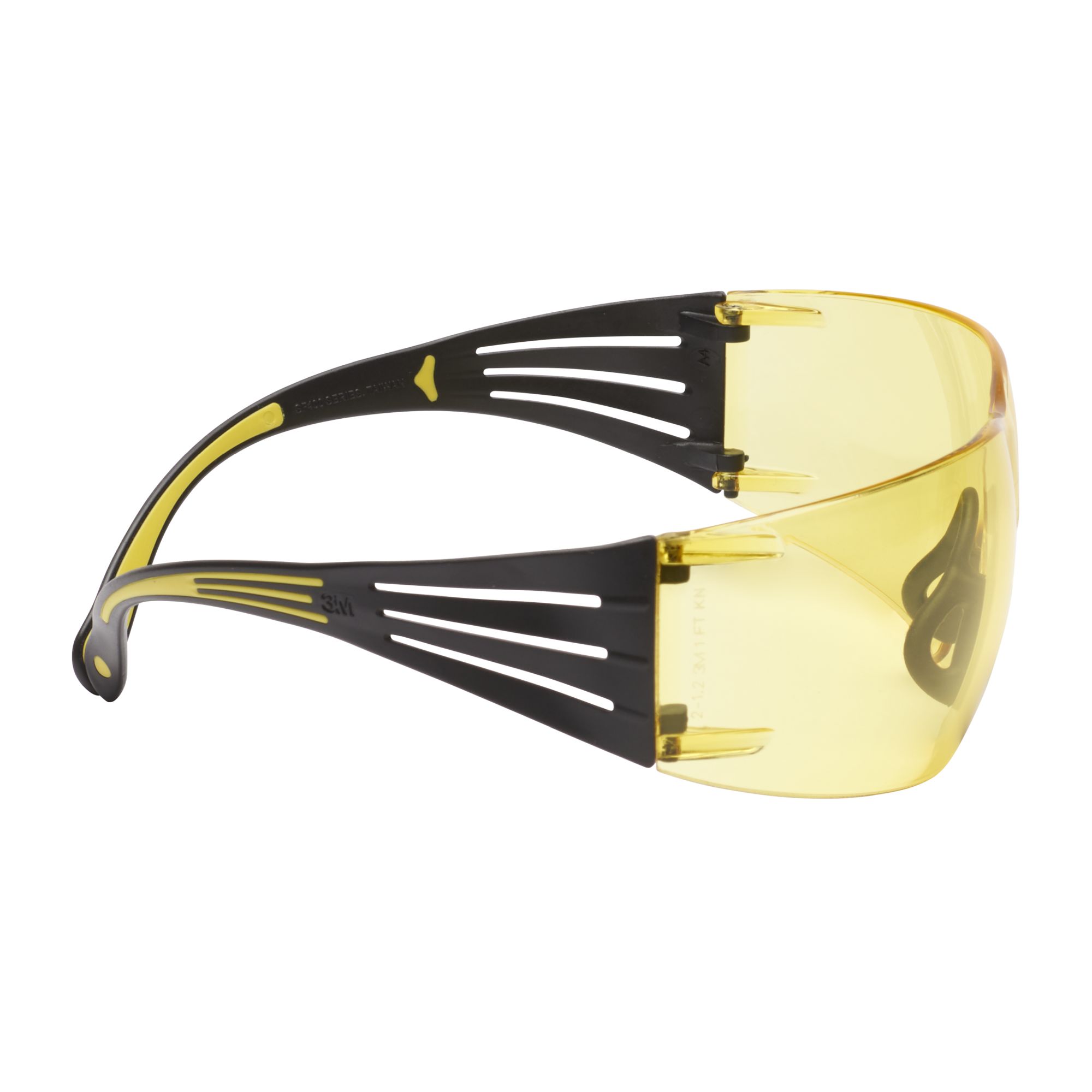 3M™ SecureFit™ 400 Gafas de seguridad, montura amarillo/negro, recubrimiento antiempañante/antirrayaduras Scotchgard™ (K y N), lente ámbar, SF403SGAF-YEL-EU, 20/caja