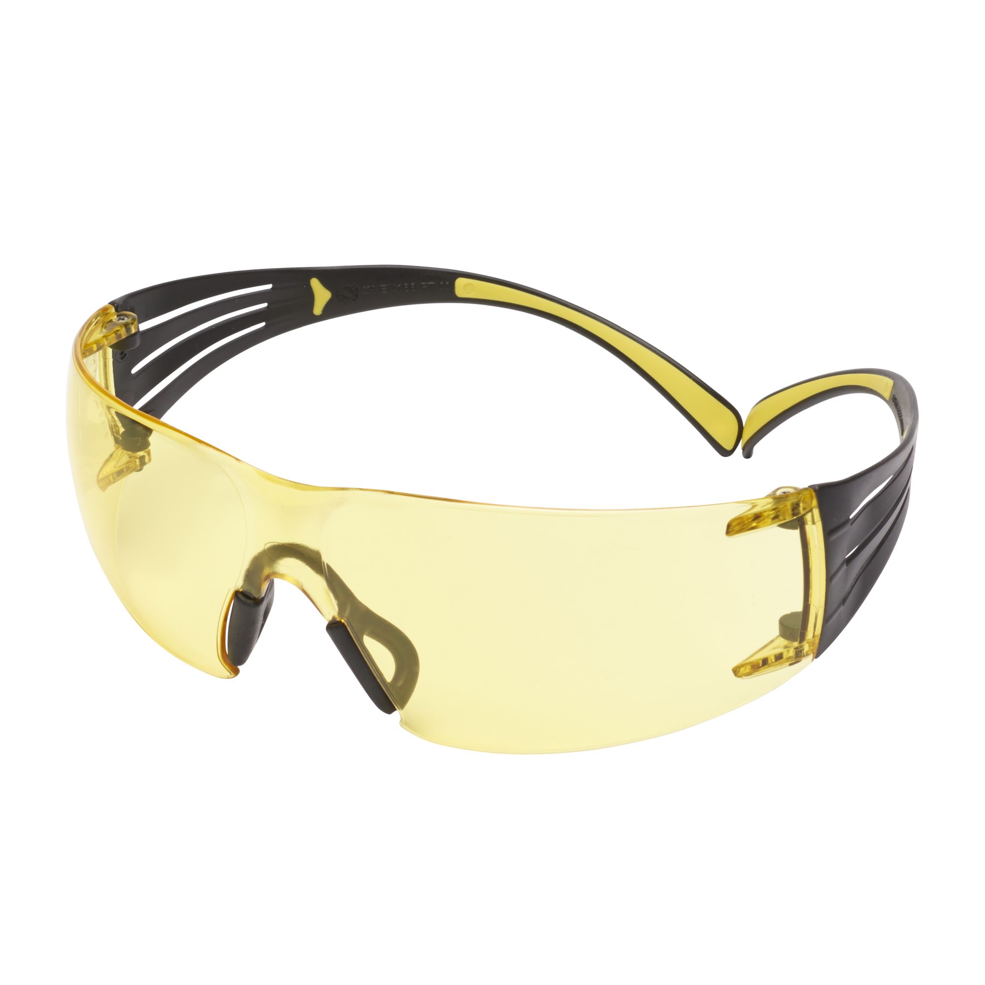 3M™ SecureFit™ 400 Gafas de seguridad, montura amarillo/negro, recubrimiento antiempañante/antirrayaduras Scotchgard™ (K y N), lente ámbar, SF403SGAF-YEL-EU, 20/caja