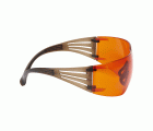 3M™ SecureFit™ 400 Gafas de seguridad, montura negro/marrón, recubrimiento antiempañante/antirrayaduras Scotchgard™ (K y N), lente naranja, SF406SGAF-BLA-EU, 20/caja