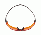 3M™ SecureFit™ 400 Gafas de seguridad, montura negro/marrón, recubrimiento antiempañante/antirrayaduras Scotchgard™ (K y N), lente naranja, SF406SGAF-BLA-EU, 20/caja