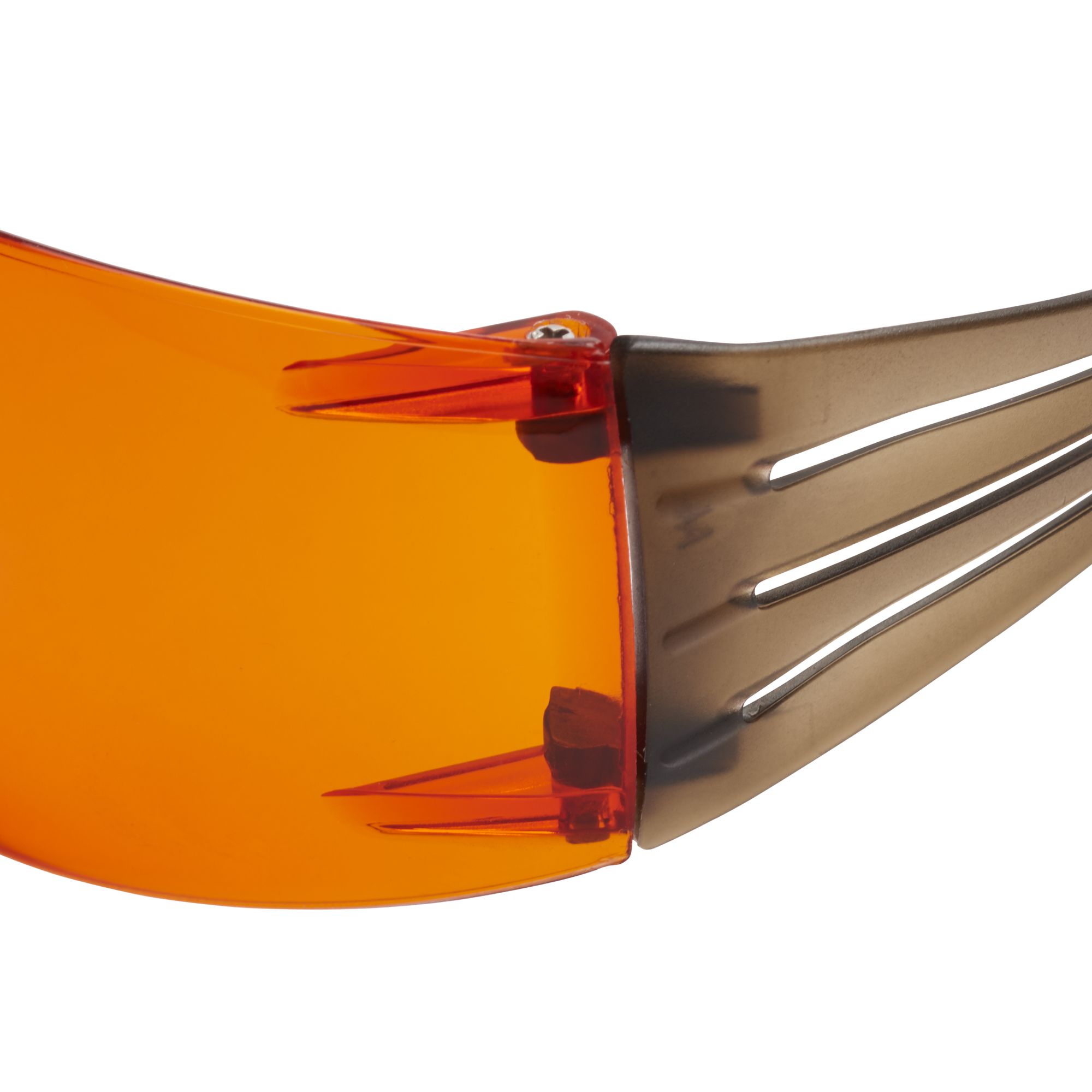 3M™ SecureFit™ 400 Gafas de seguridad, montura negro/marrón, recubrimiento antiempañante/antirrayaduras Scotchgard™ (K y N), lente naranja, SF406SGAF-BLA-EU, 20/caja