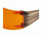 3M™ SecureFit™ 400 Gafas de seguridad, montura negro/marrón, recubrimiento antiempañante/antirrayaduras Scotchgard™ (K y N), lente naranja, SF406SGAF-BLA-EU, 20/caja
