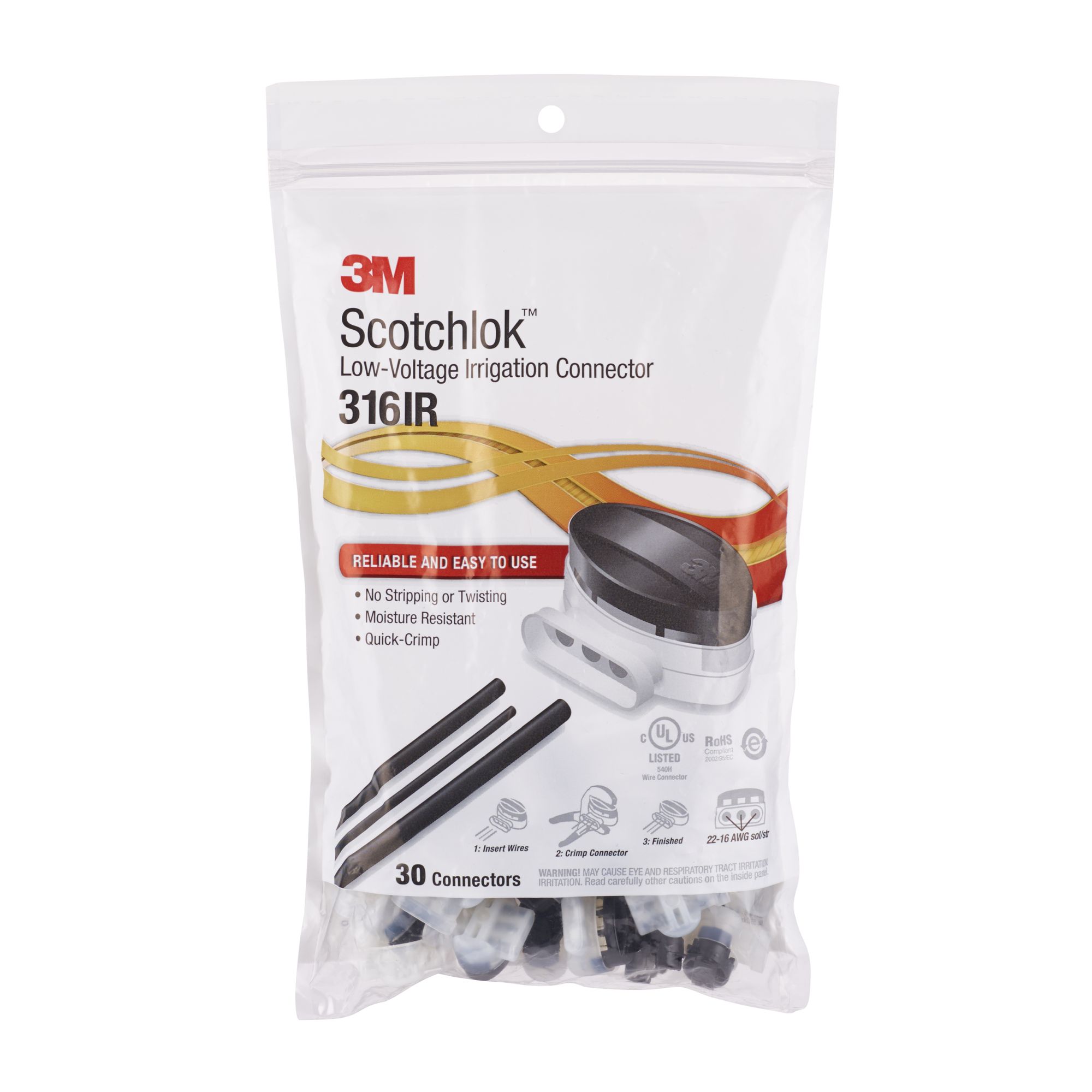 3M™ Scotchlok™ Conector 316 IR (30V) Antihumedad - 30UNDS/Bolsa