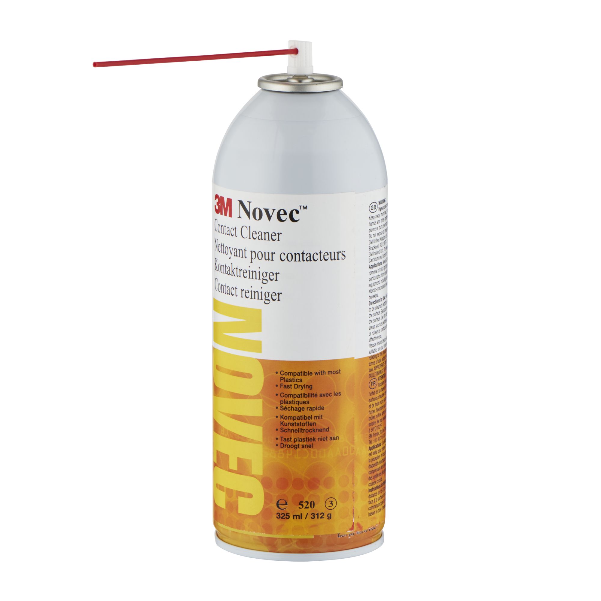 Aerosoles de Limpieza 3M™ Novec™ Limpiador de Contactos, 325 ml/312 gr por bote, 6 aerosoles por caja