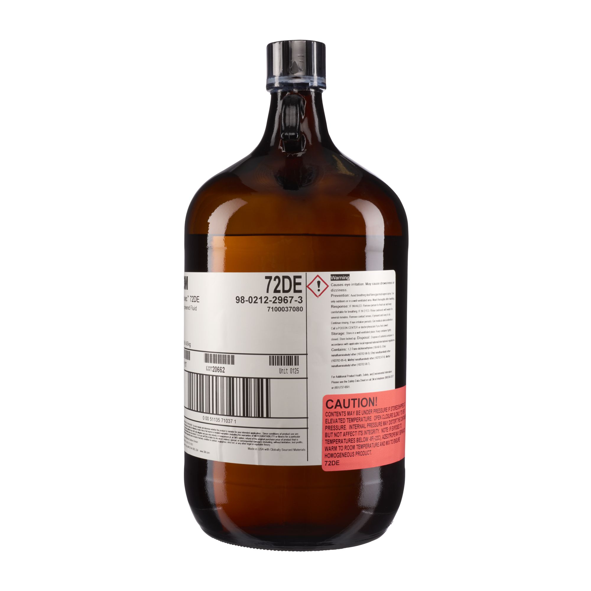 Fluido Especial 3M™ Novec™ 72DE, bidón de 10 LB (4,5 KG)