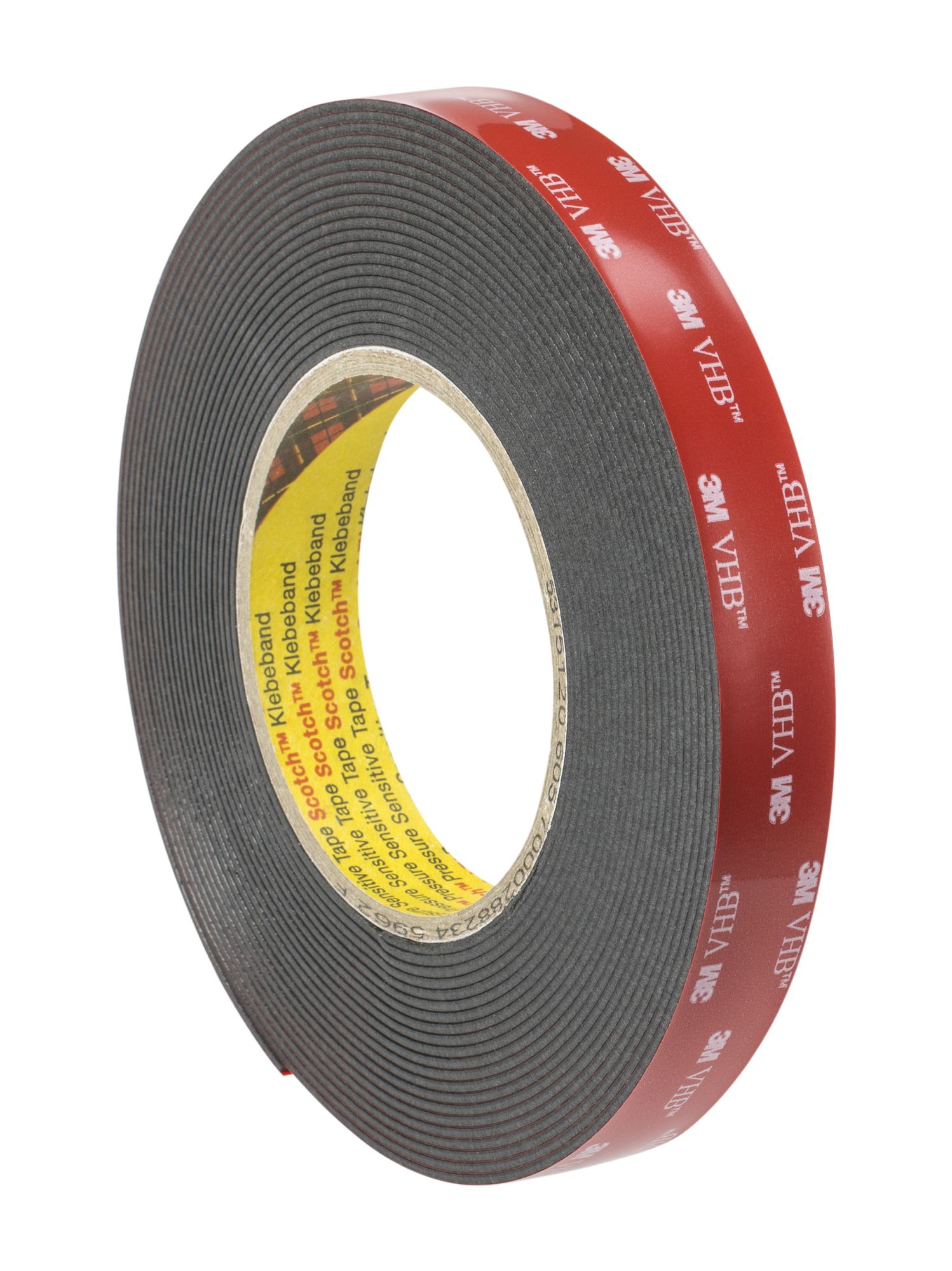 3M™ VHB™ Cinta de Espuma Acrílica 5962F, Negra, 19 mm x 8 m, 1.6 mm, Blister