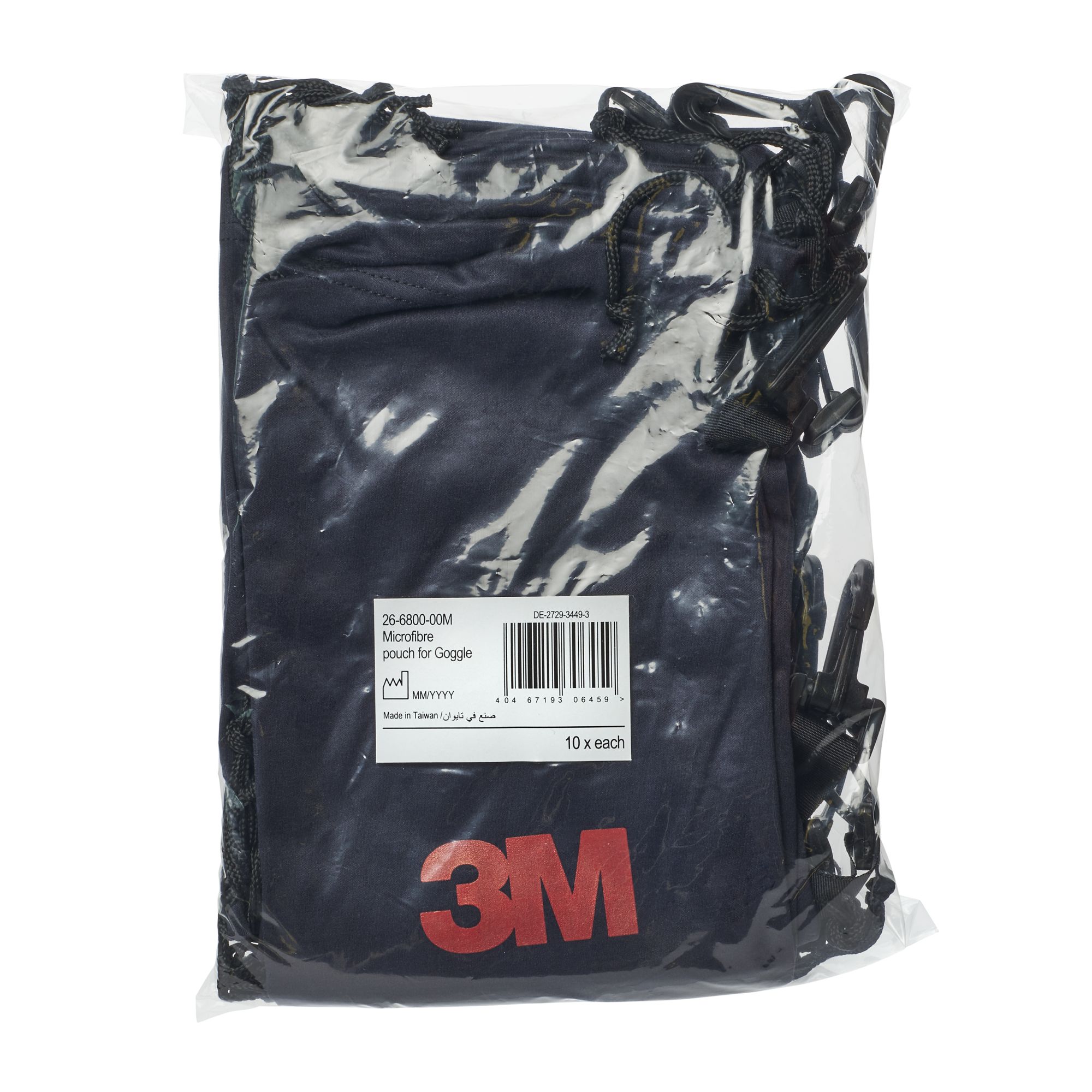 3M™ Funda para gafas de seguridad, bolsa de microfibra, 26-6800-00, 10/caja
