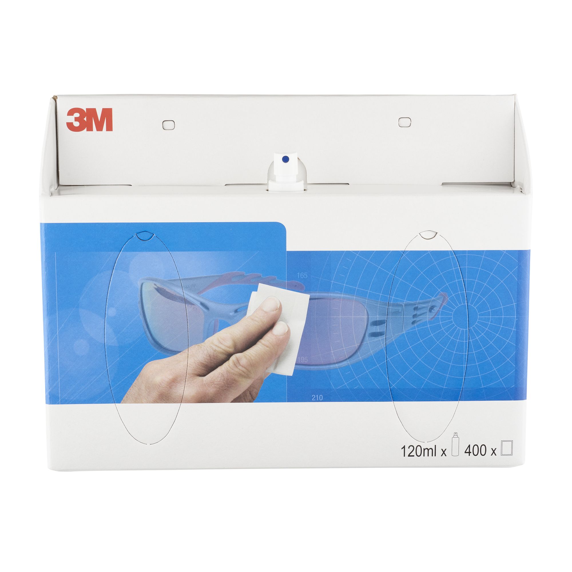 3M™ Estación de toallitas desechables limpiagafas, 83735-00000A, 6/caja