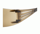3M™ SecureFit™ 400 Gafas de seguridad, montura negro/marrón, recubrimiento antiempañante/antirrayaduras Scotchgard™ (K y N), lente marrón, SF405SGAF-BLA-EU, 20/caja