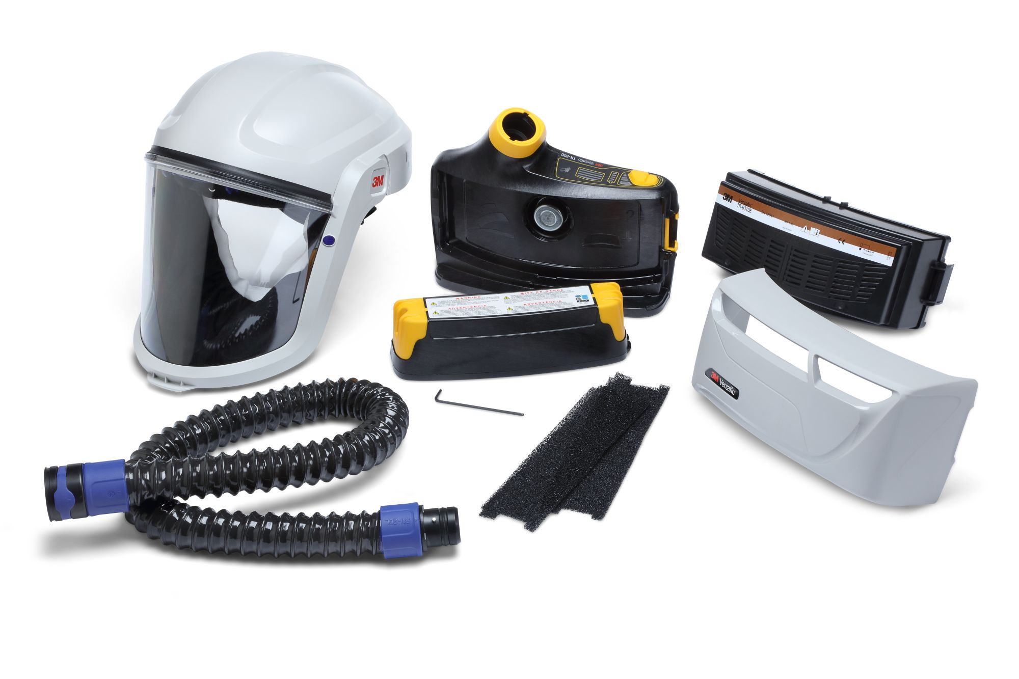 3M™ Versaflo™ Kit de pulverización de pintura de equipo de respiración motorizado de seguridad intrínseca TR-800E PSK