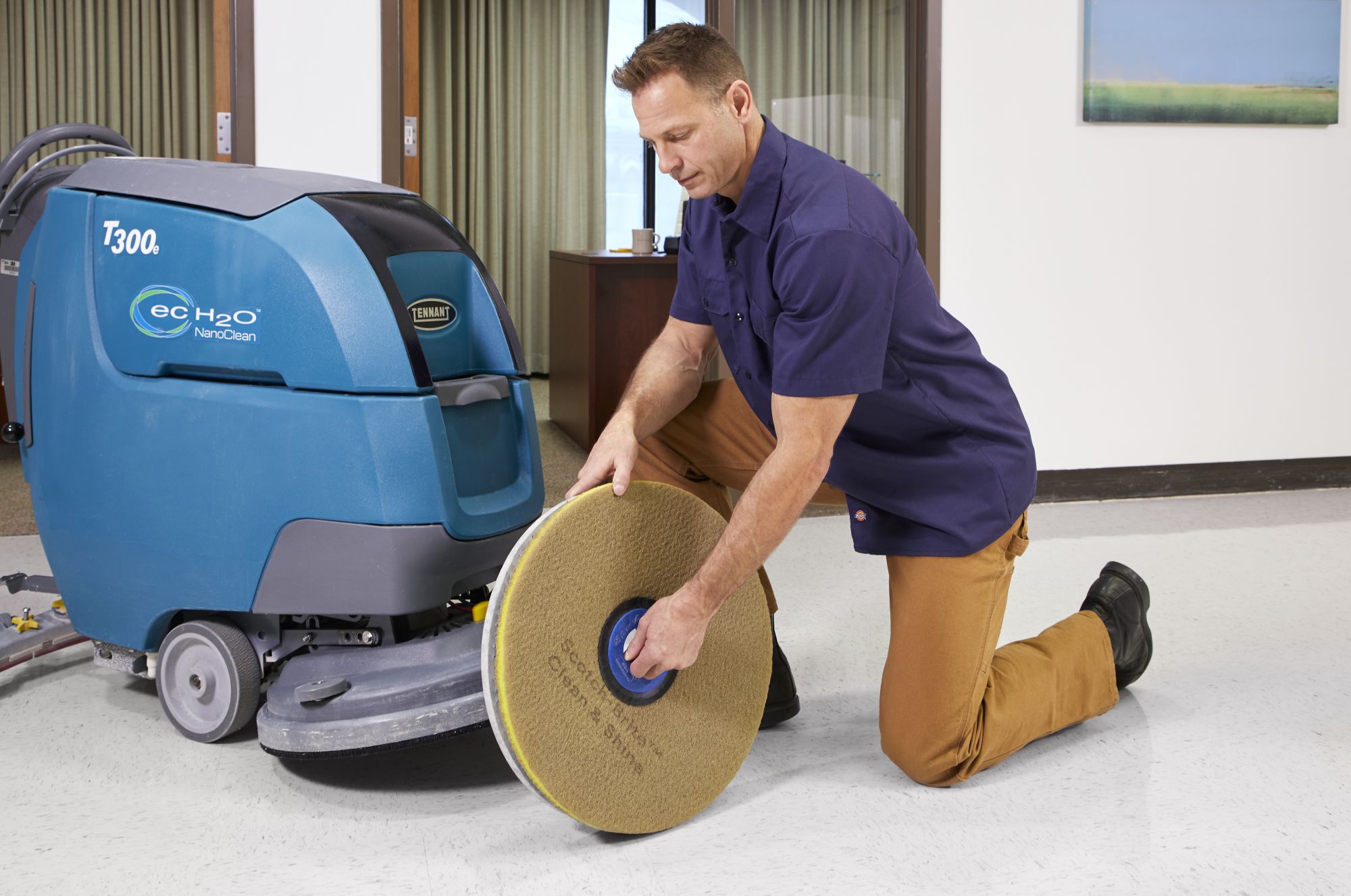 Scotch-Brite™ Disco Clean & Shine Doble Cara, 432 mm, 5/caja