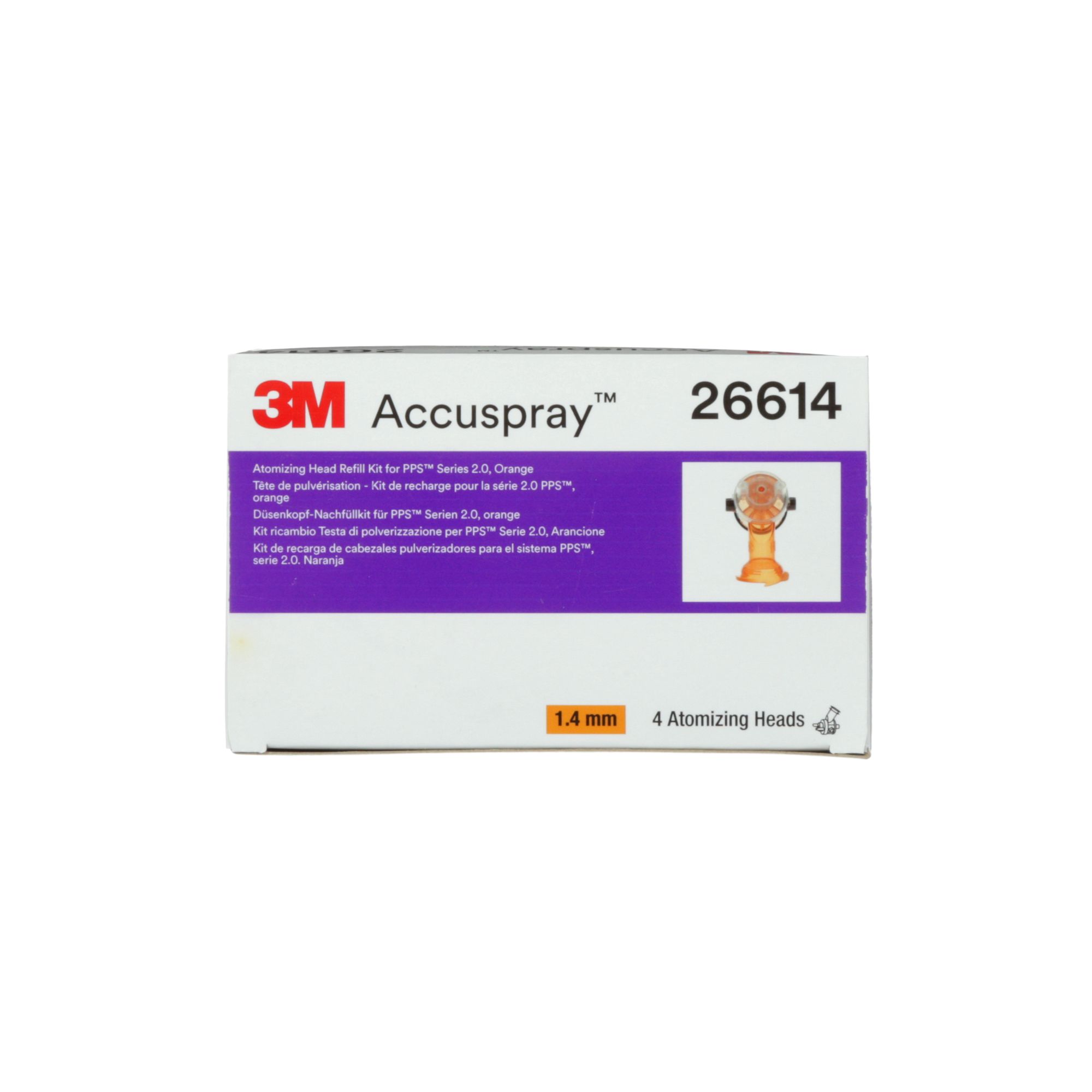 3M™ Accuspray™ Boquilla desechable para PPS™ 2.0, naranja, 1.4 mm, 26614