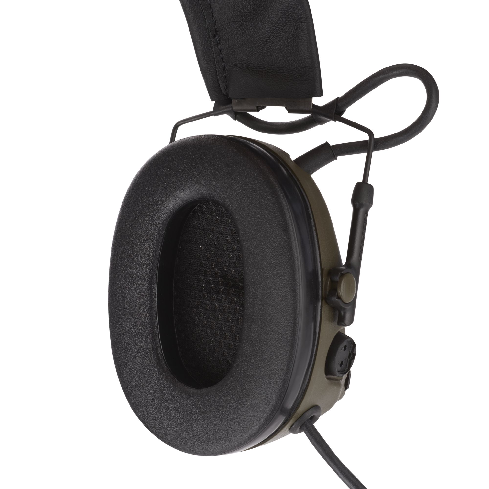 3M™ PELTOR™ ComTac™ XPI Orejeras, 28 dB, verdes, diadema, micrófono flexible, cableado OTAN, MT20H682FB-19B