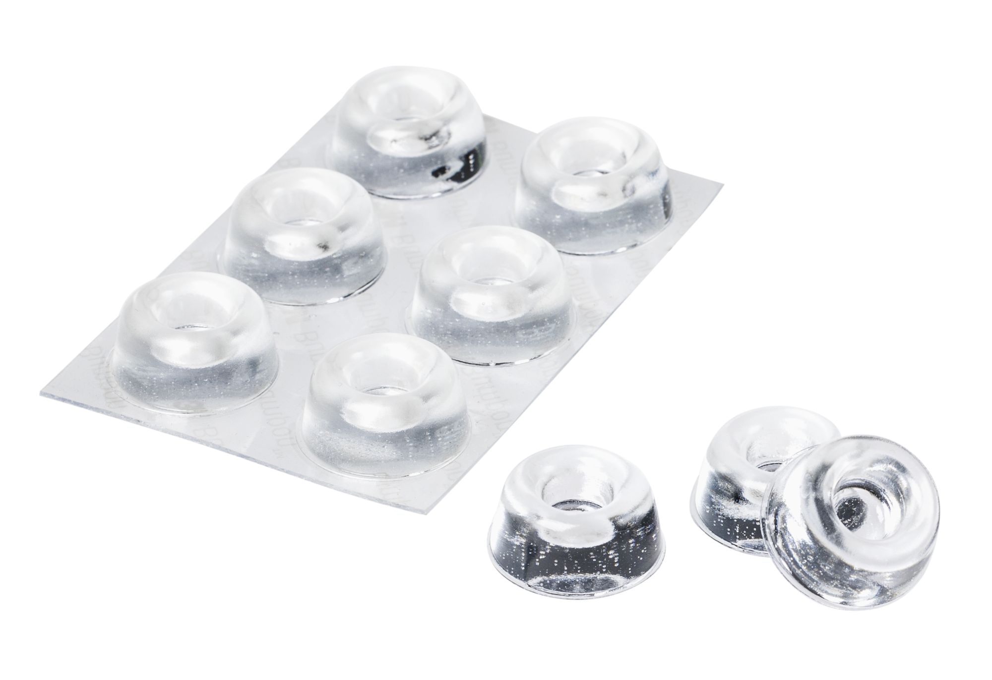 3M™ Bumpon SJ5309 Transparente, blíster 12 unidades