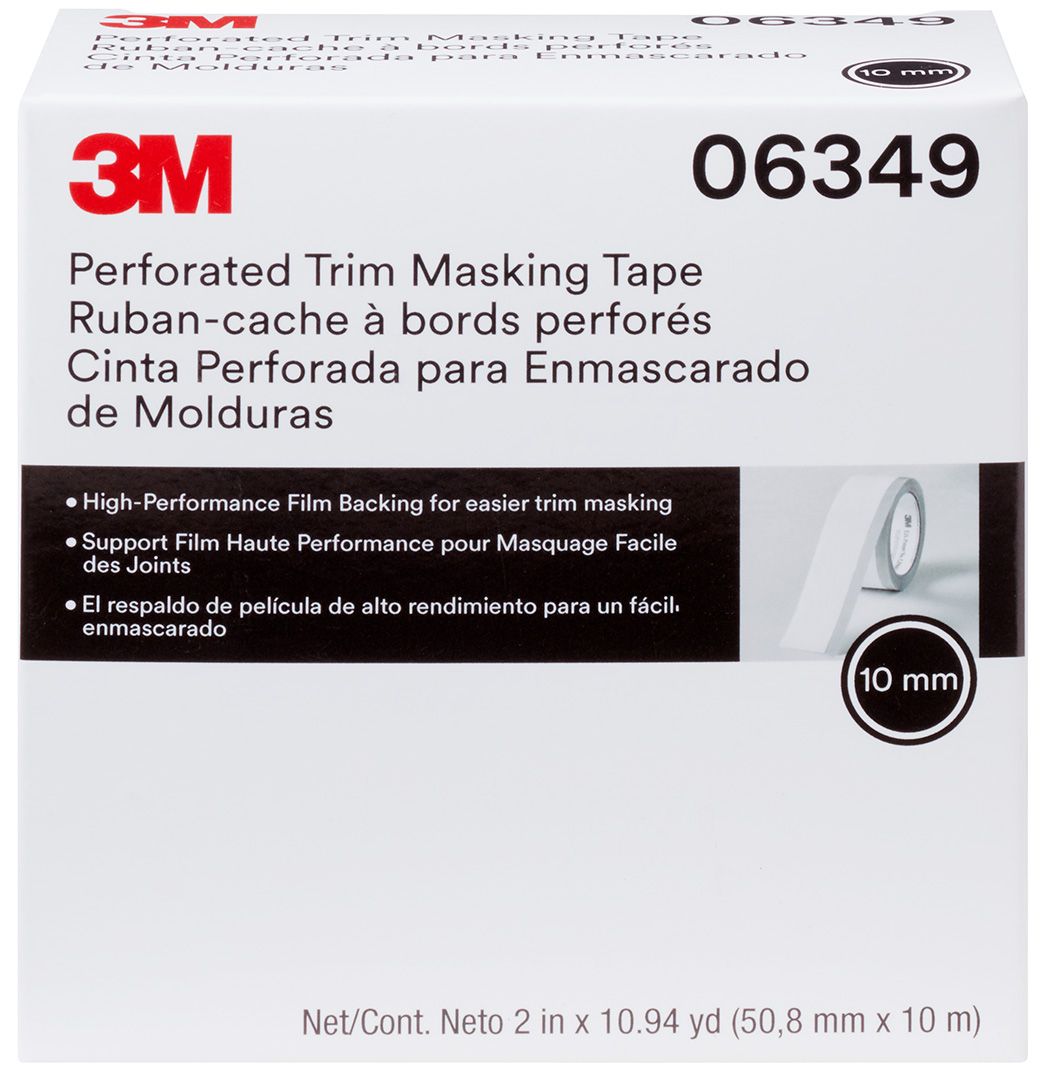 3M™ Cinta para enmascarar molduras, 10 mm x 10 m, 06349