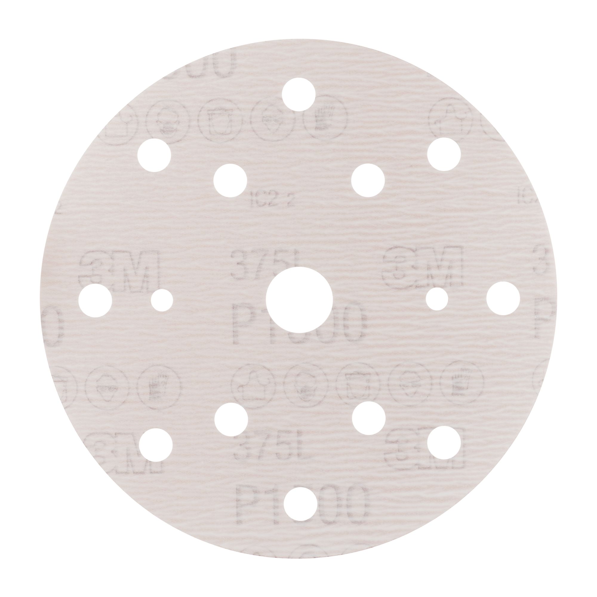 3M™ Hookit™ Disco de Film 375L, 150 mm, 15 Agujero, P1500