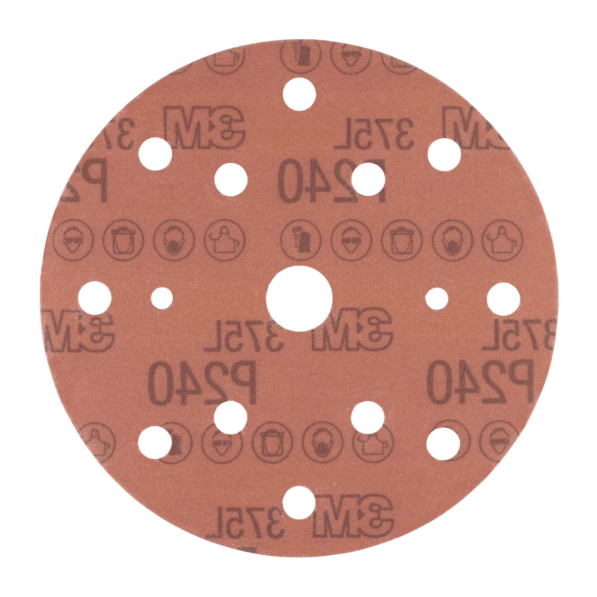 3M™ Hookit™ 375L Disco 15 agujeros 150MM, P240