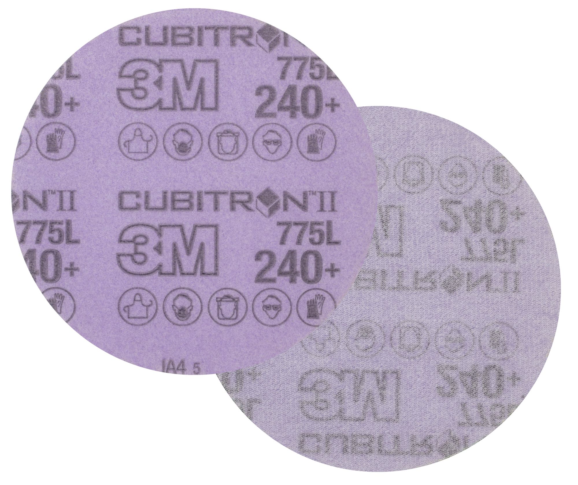3M™ Cubitron™ II Hookit™ Disco de Film 775L, 127 mm, Sin Agujeros, 240+ (5 x 50 discos/caja)