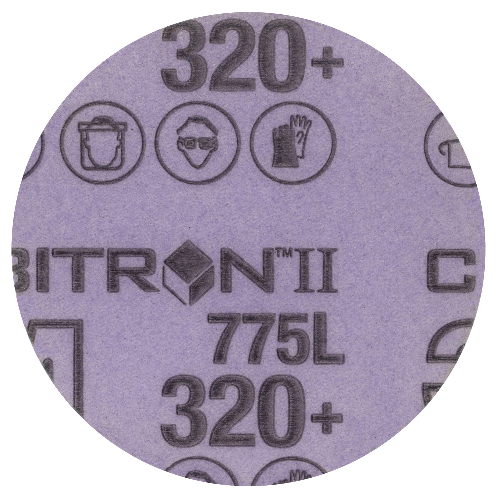 3M™ Cubitron™ II Hookit™ Disco de Film 775L, 76 mm, Sin Agujeros, 320+ (5 x 50 discos/caja)