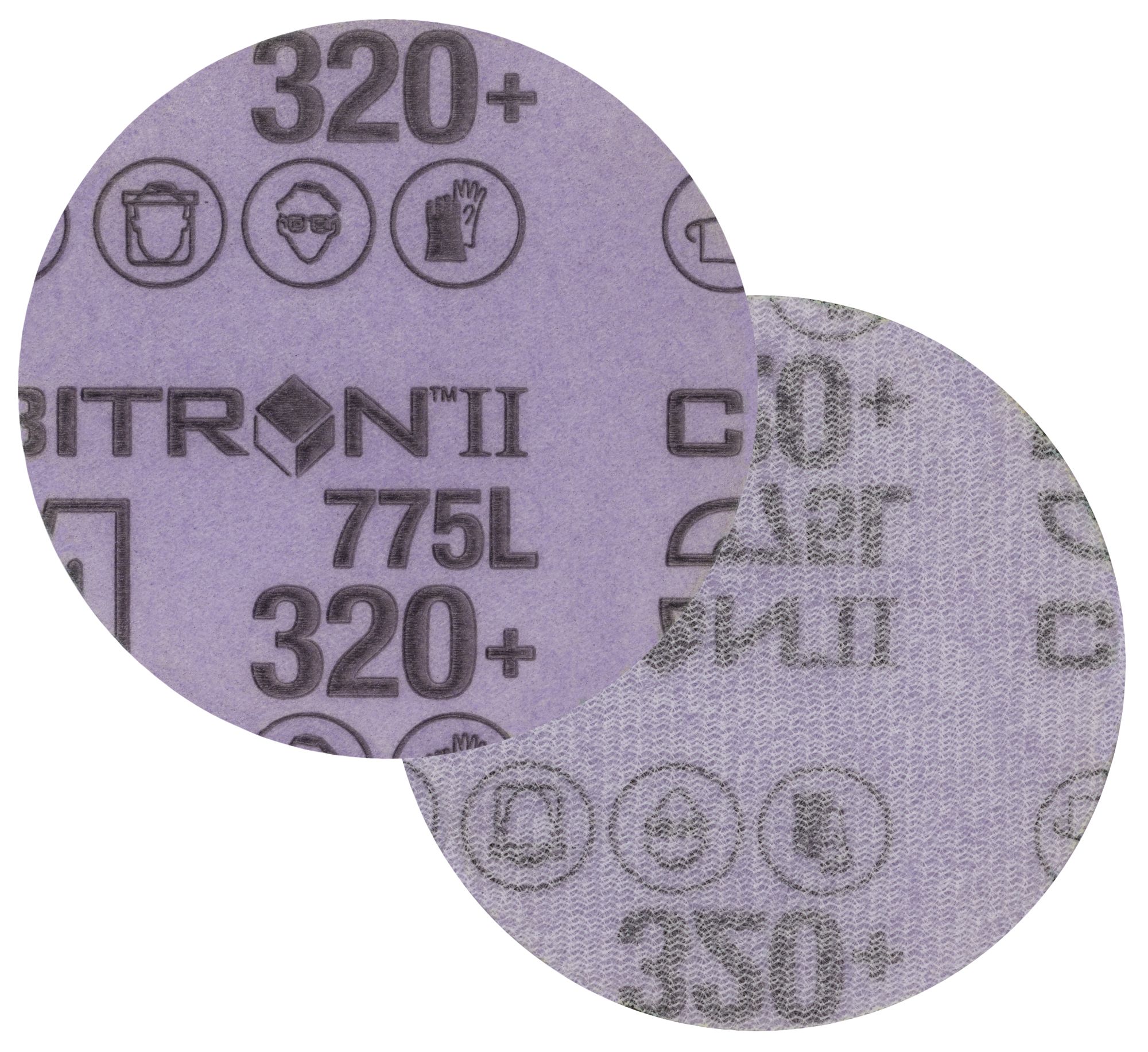 3M™ Cubitron™ II Hookit™ Disco de Film 775L, 76 mm, Sin Agujeros, 320+ (5 x 50 discos/caja)