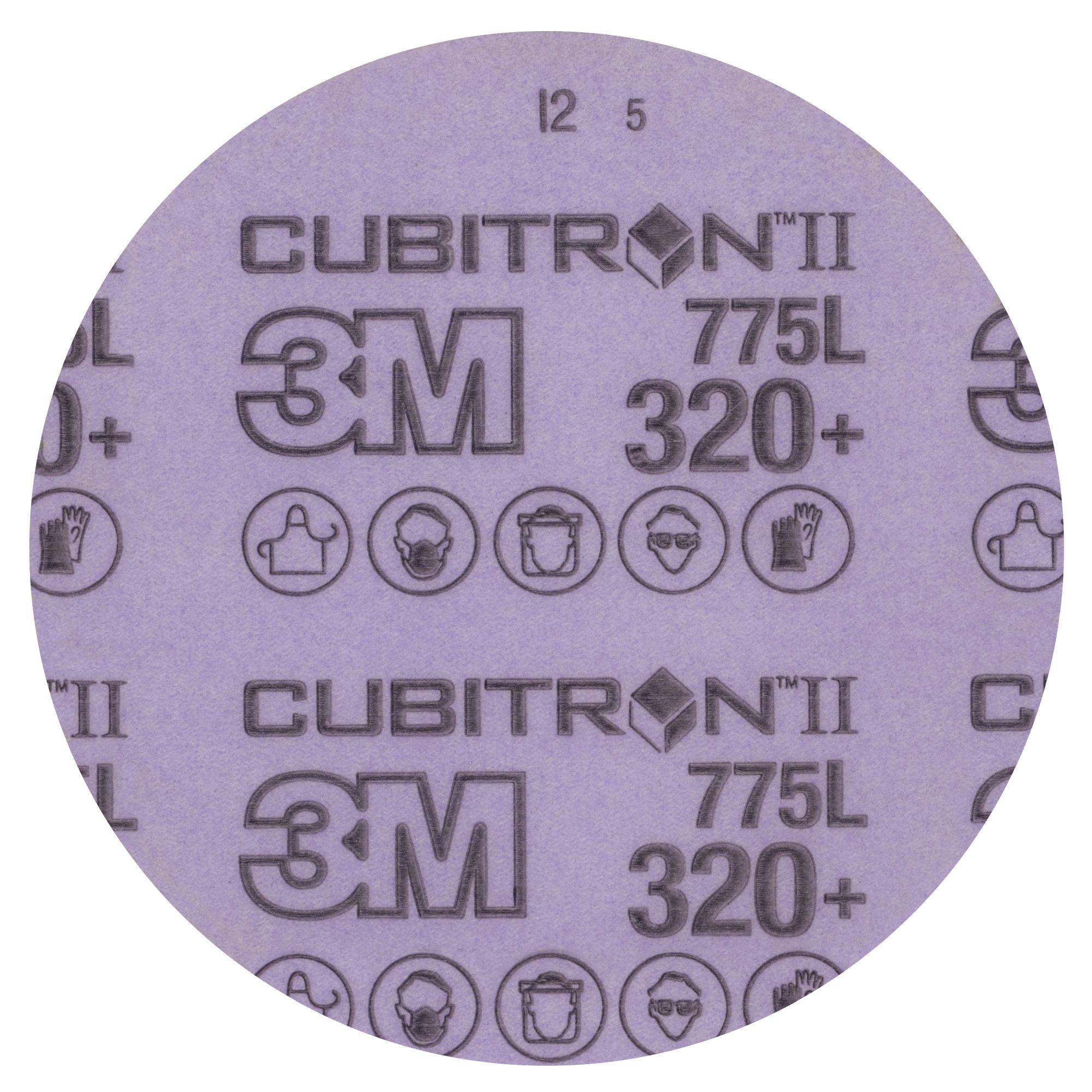 3M™ Cubitron™ II Hookit™ Disco de Film 775L, 127 mm, Sin Agujeros, 320+ (5 x 50 discos/caja)