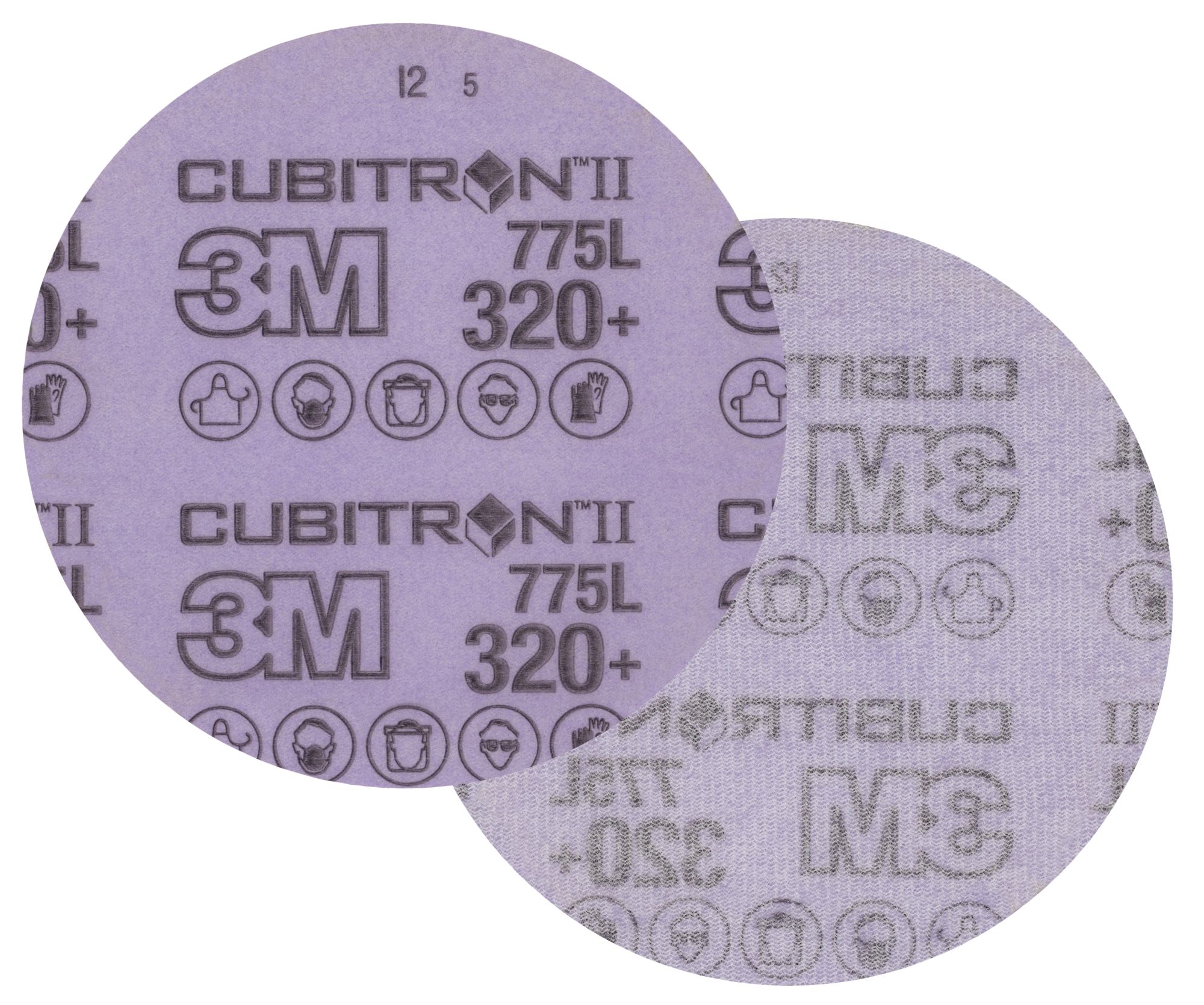 3M™ Cubitron™ II Hookit™ Disco de Film 775L, 127 mm, Sin Agujeros, 320+ (5 x 50 discos/caja)