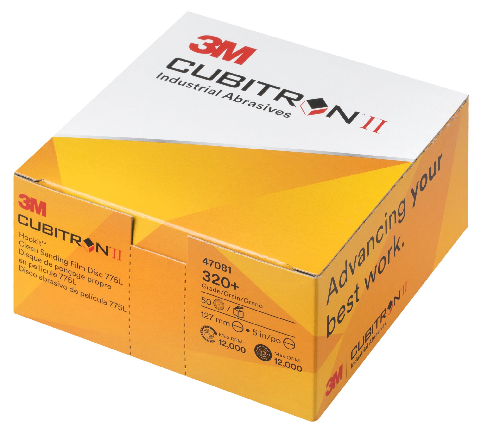 3M Xtract™ Cubitron™ II Disco de film 775L, 127 mm, 320+