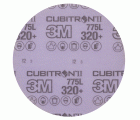 3M™ Cubitron™ II Hookit™ Disco de Film 775L, 152 mm , Sin Agujeros, 320+ (5 x 50 discos/caja)