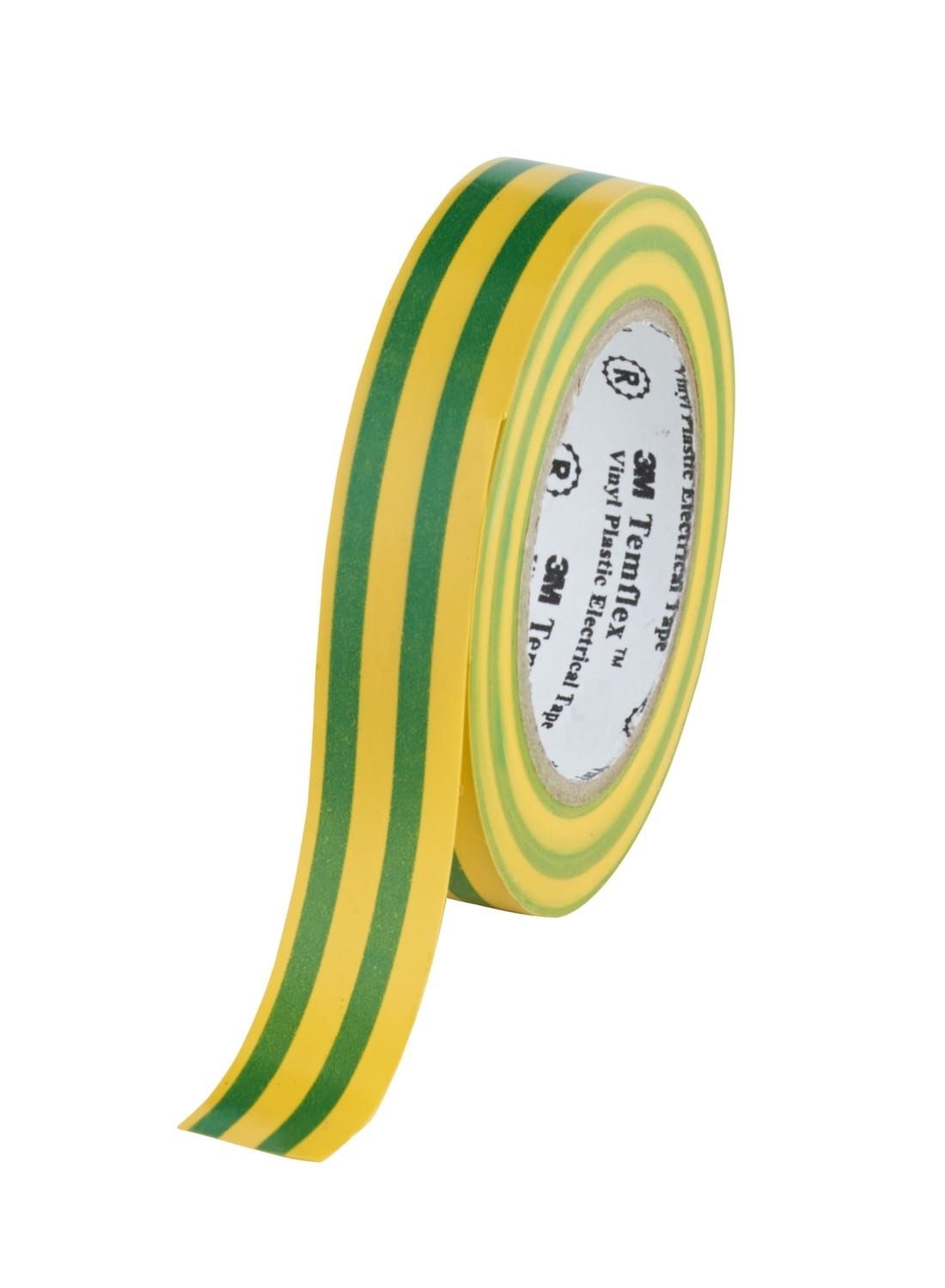 3M™ Temflex™ 1300 Cinta PVC Color Amarillo/verde 19mm x 20m