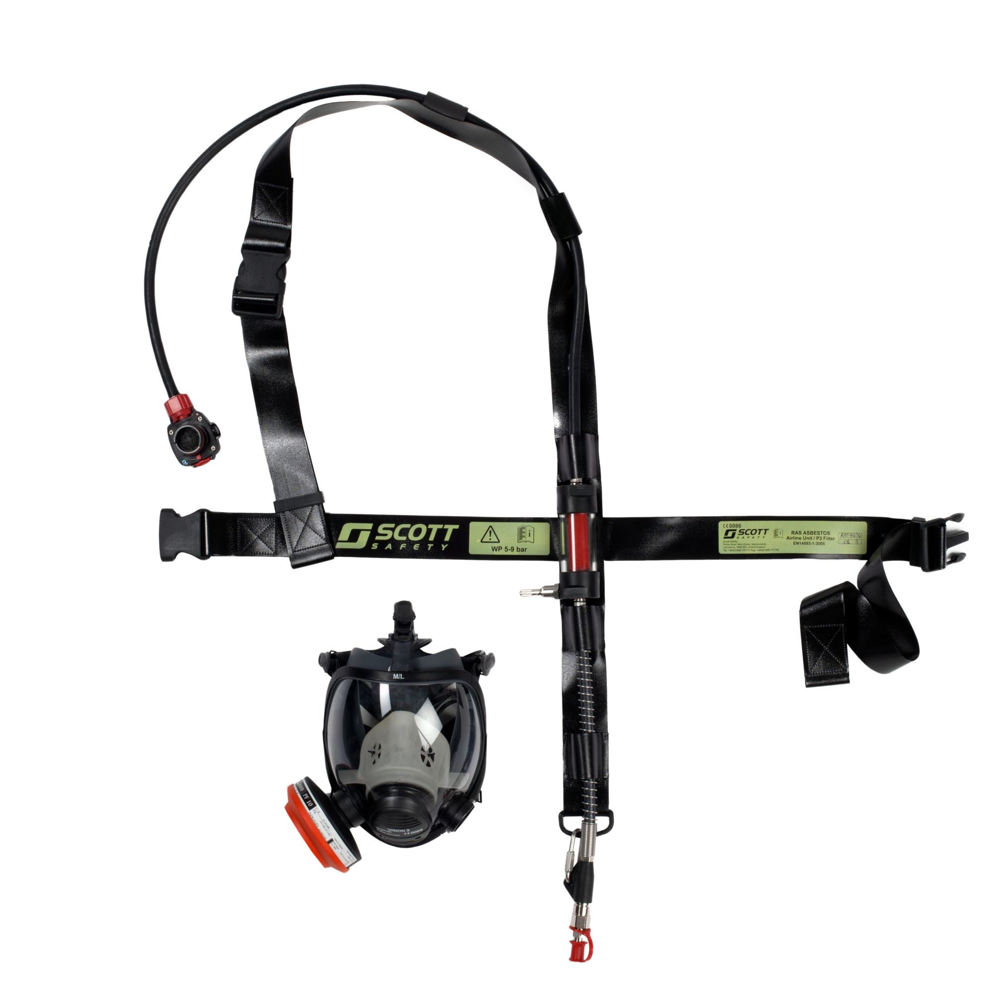 Kit de asbesto de sistema de máscara con suministro de aire de 3M™ RAS-ASB-M, 1 unidad/caja