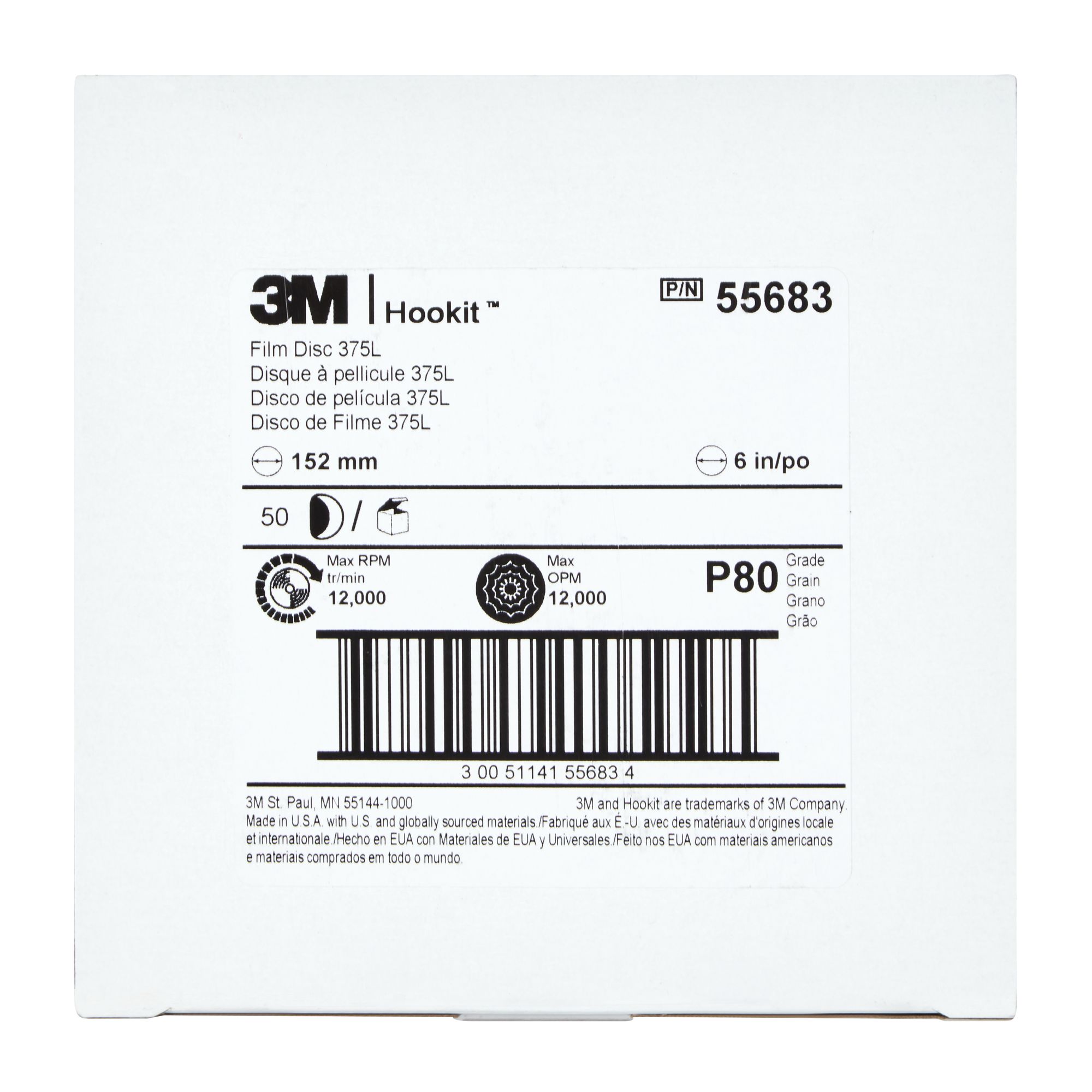 3M™ Hookit™ disco de film 375L