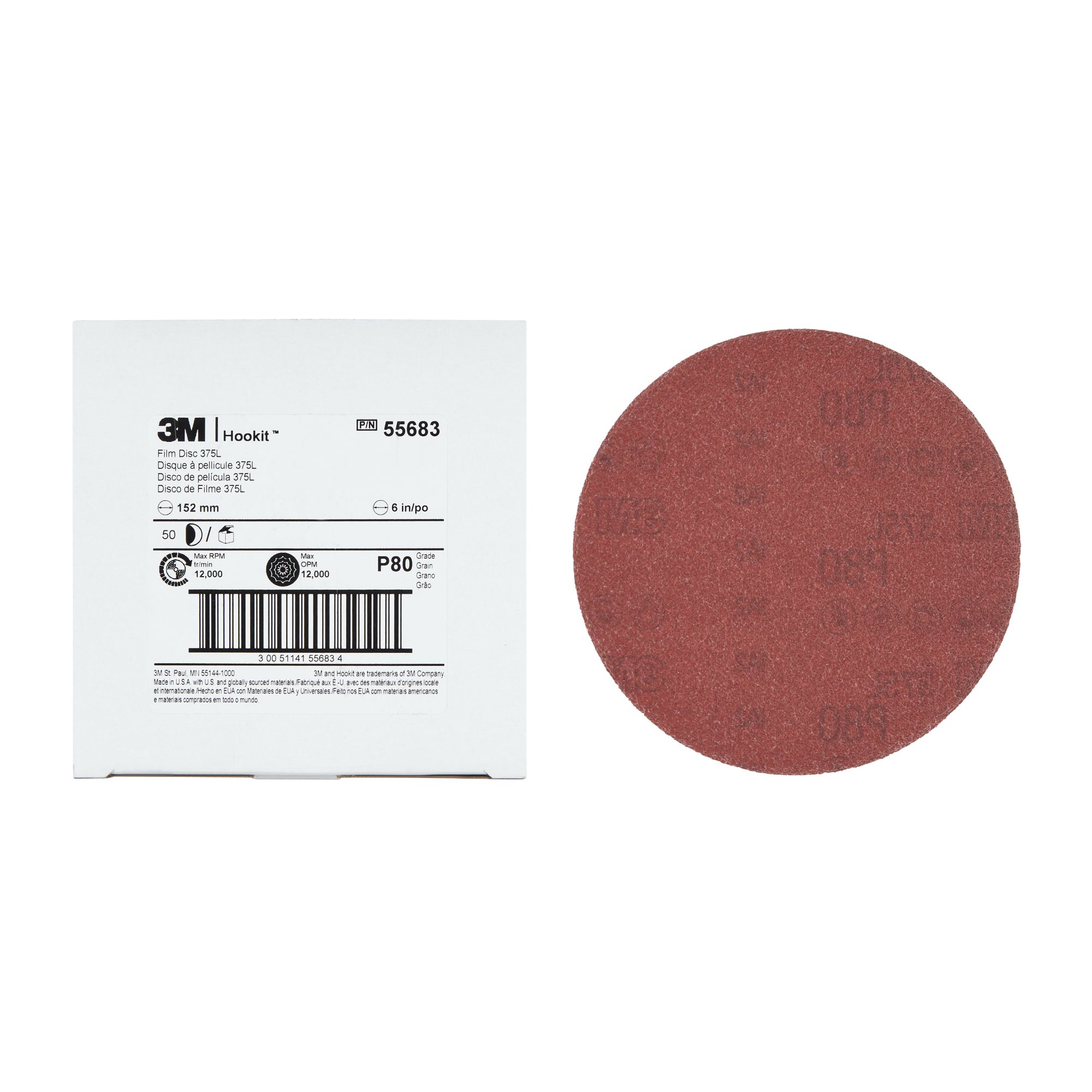 3M™ Hookit™ disco de film 375L