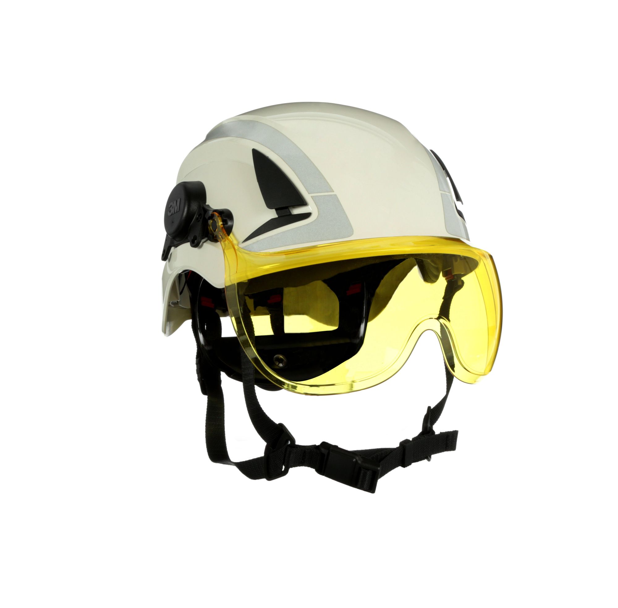 3M™ SecureFit™ Visor corto para cascos de seguridad serie X5, X5000 y X5500, policarbonato ámbar antivaho y antirrayaduras X5-SV03-CE
